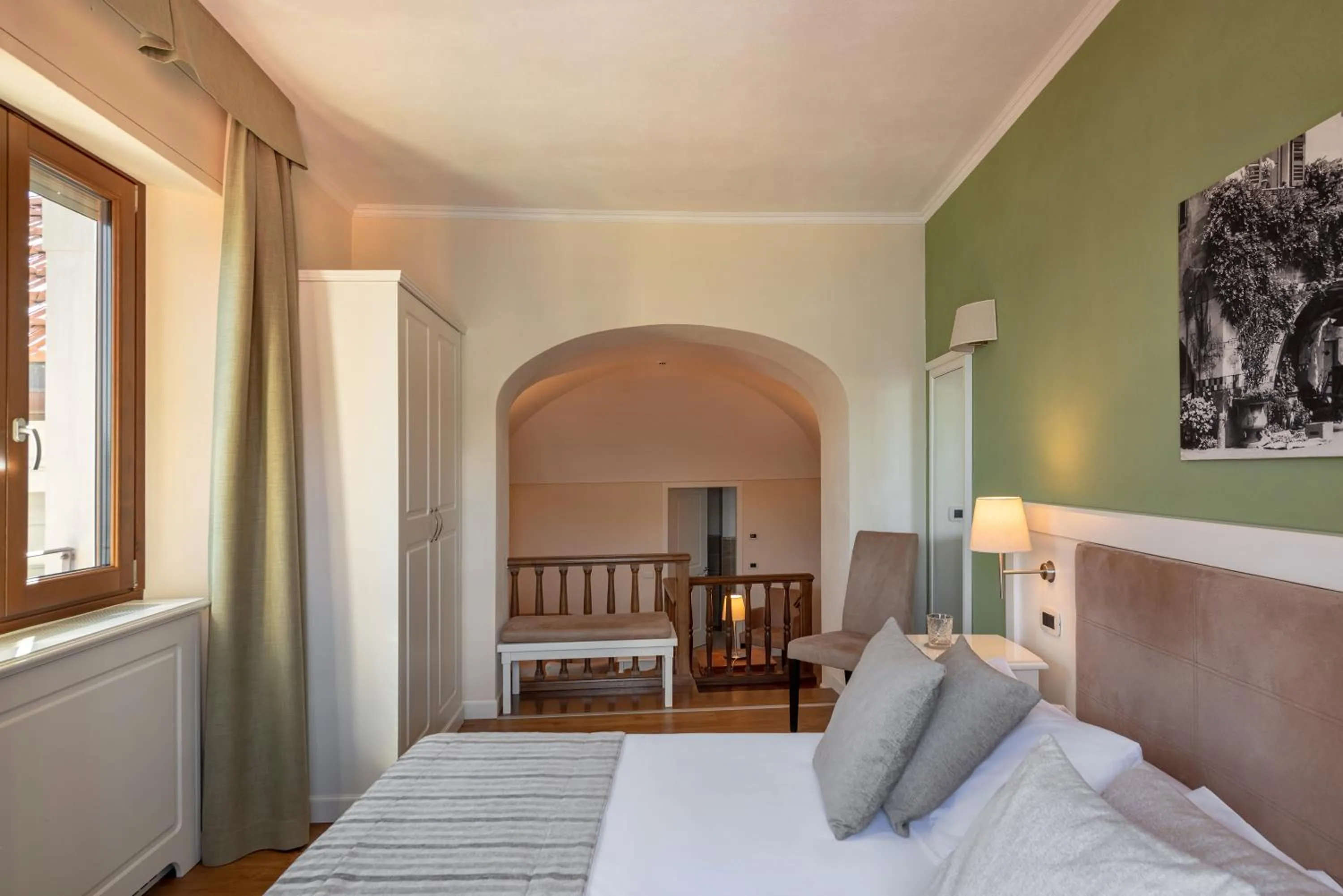 Bed in Hotel Garni Corona