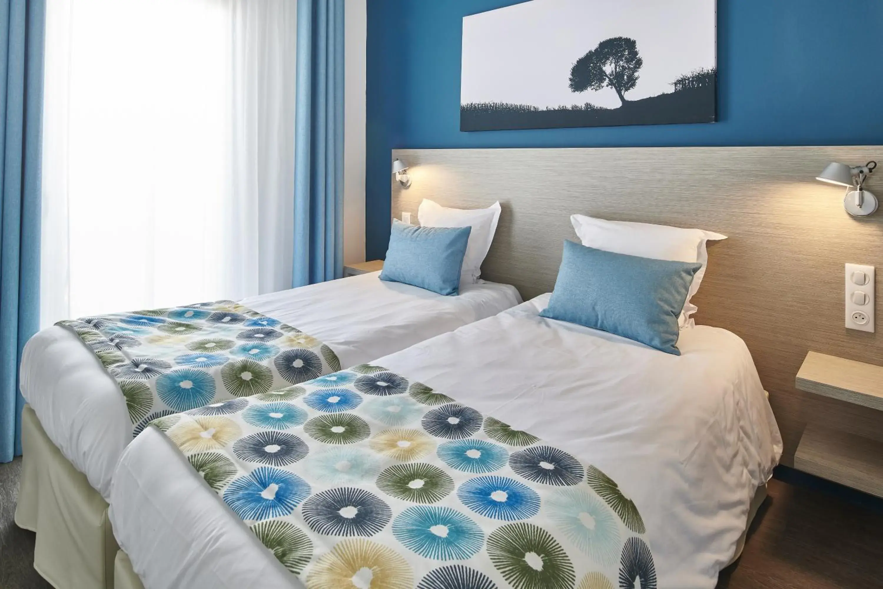 Bedroom, Bed in Résidence Vacances Bleues Les Coteaux de Jonzac Bedroom, Bed in Résidence Vacances Bleues Les Coteaux de Jonzac