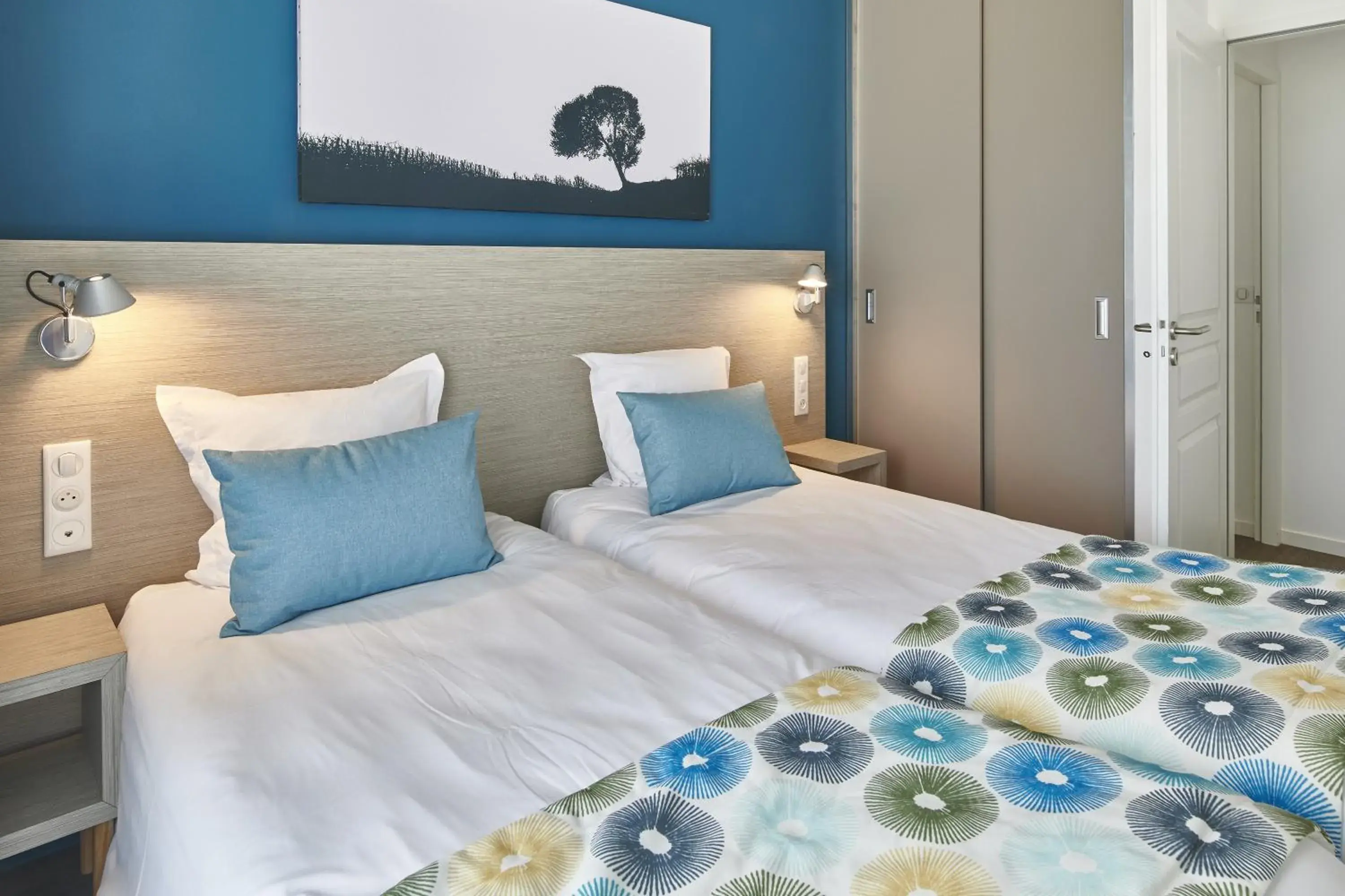 Bedroom, Bed in Résidence Vacances Bleues Les Coteaux de Jonzac Bedroom, Bed in Résidence Vacances Bleues Les Coteaux de Jonzac