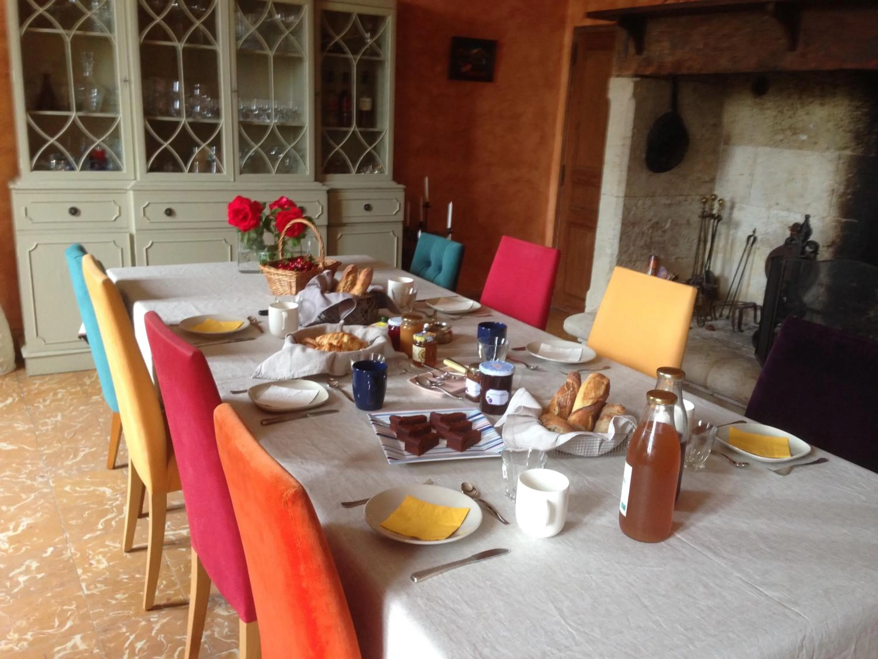 Continental breakfast in Villa Marambat