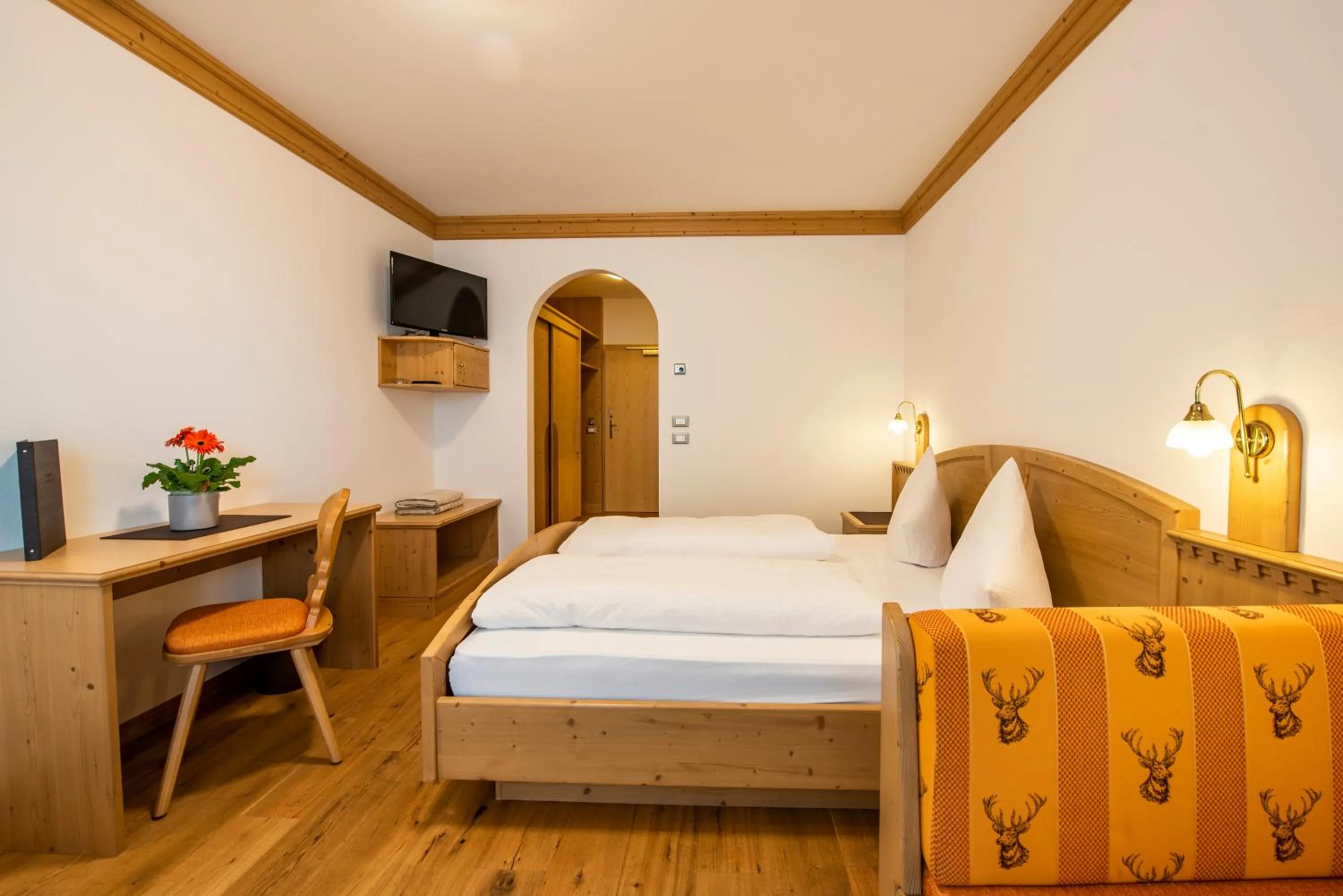 Bed in Hotel Christoph