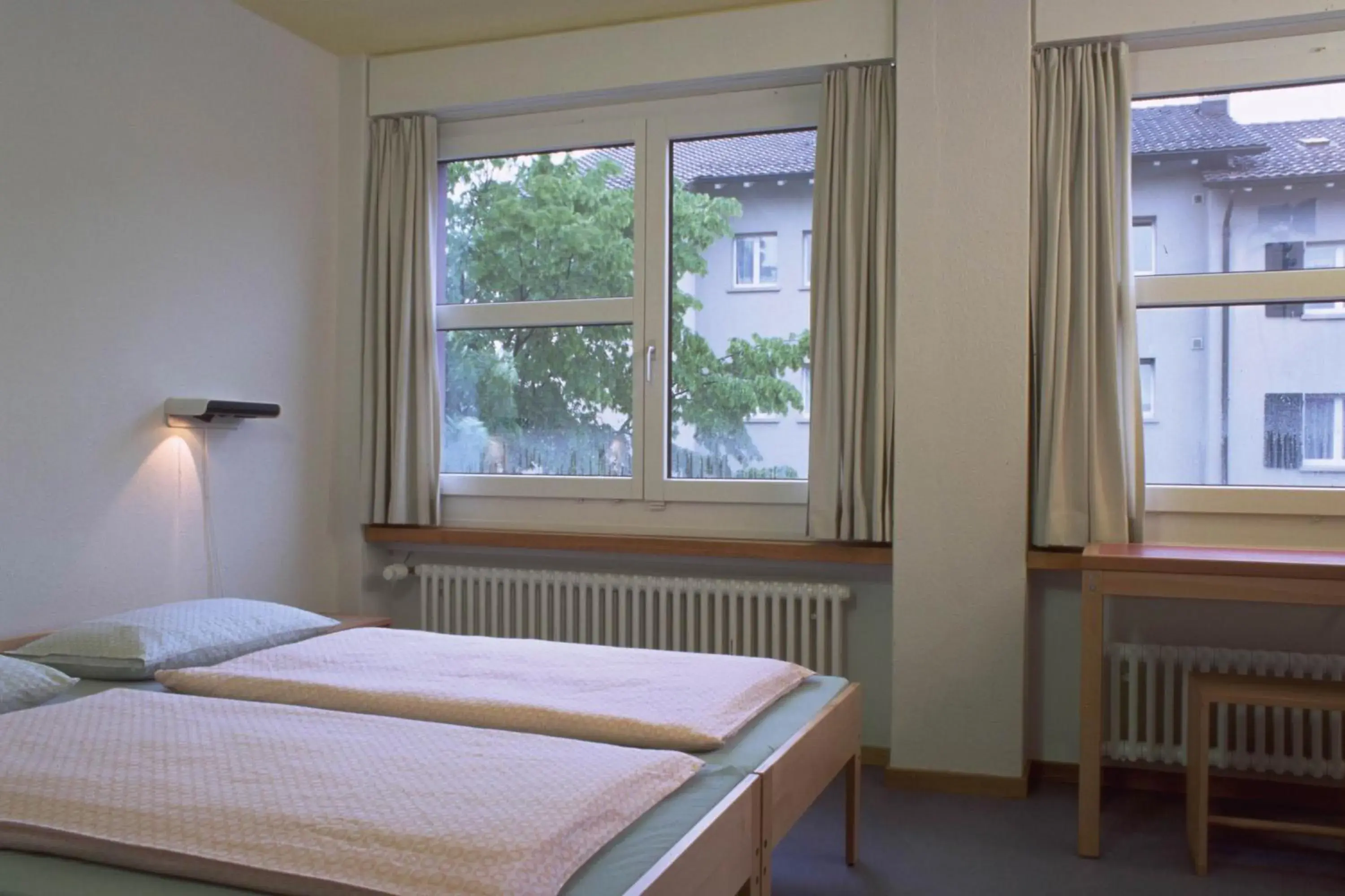 Decorative detail, Bed in Zurich Youth Hostel Decorative detail, Bed in Zurich Youth Hostel