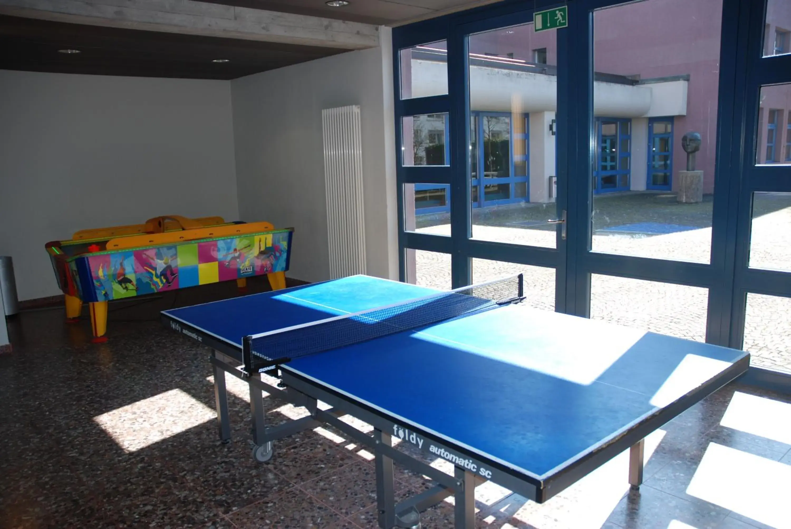 Table tennis in Zurich Youth Hostel Table tennis in Zurich Youth Hostel