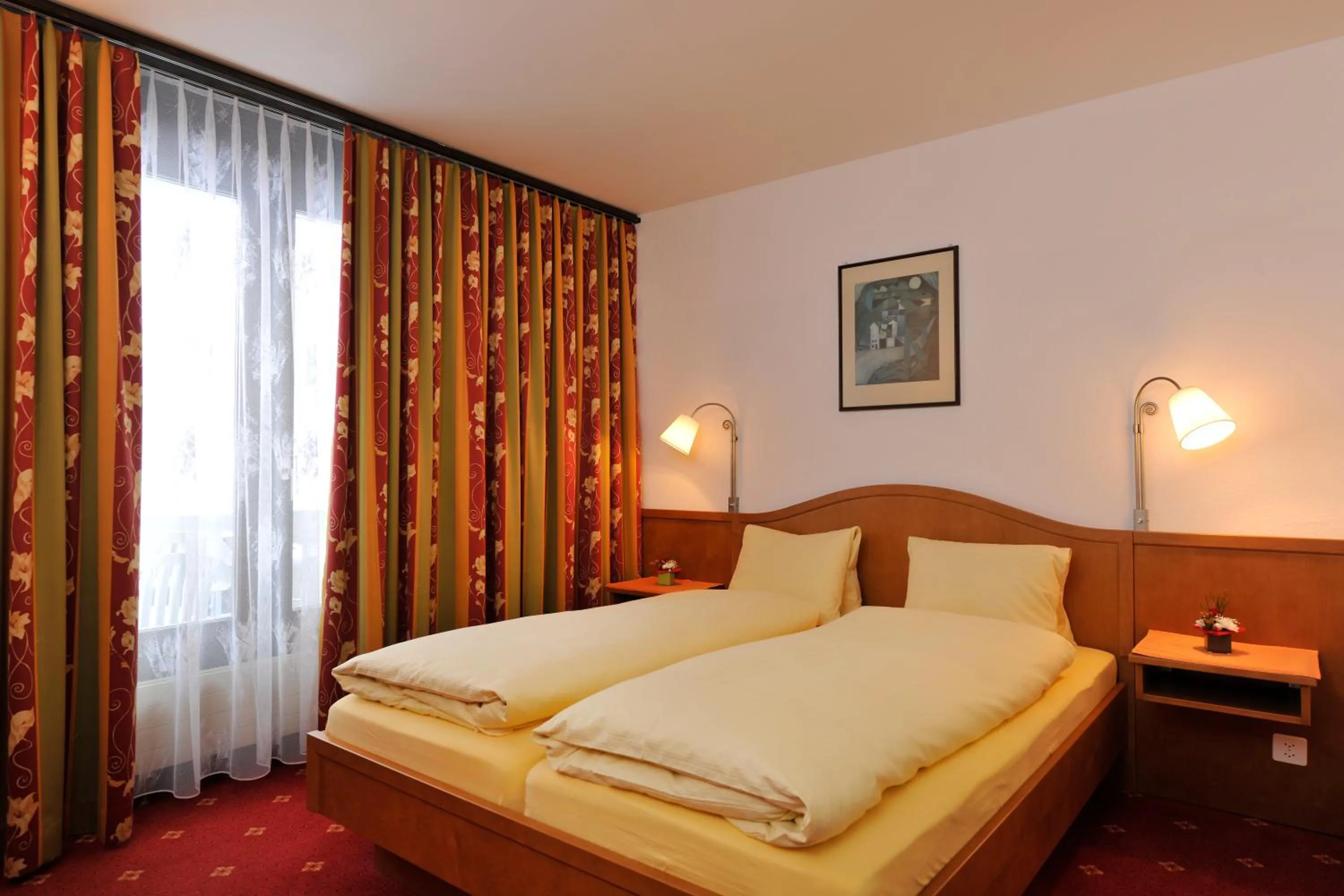 Bed in Hotel Toggenburg