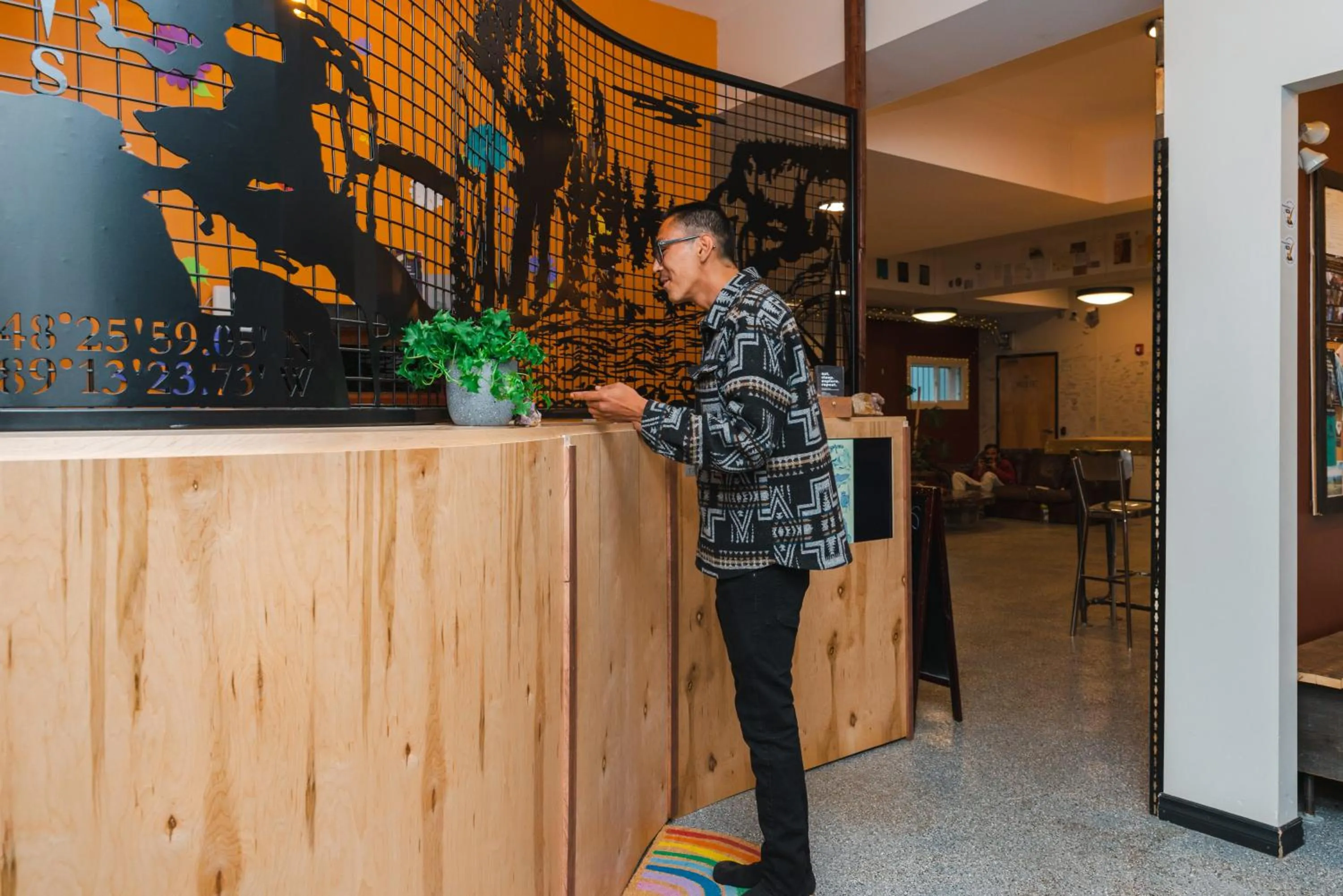 Lobby or reception in The Haven Hostel