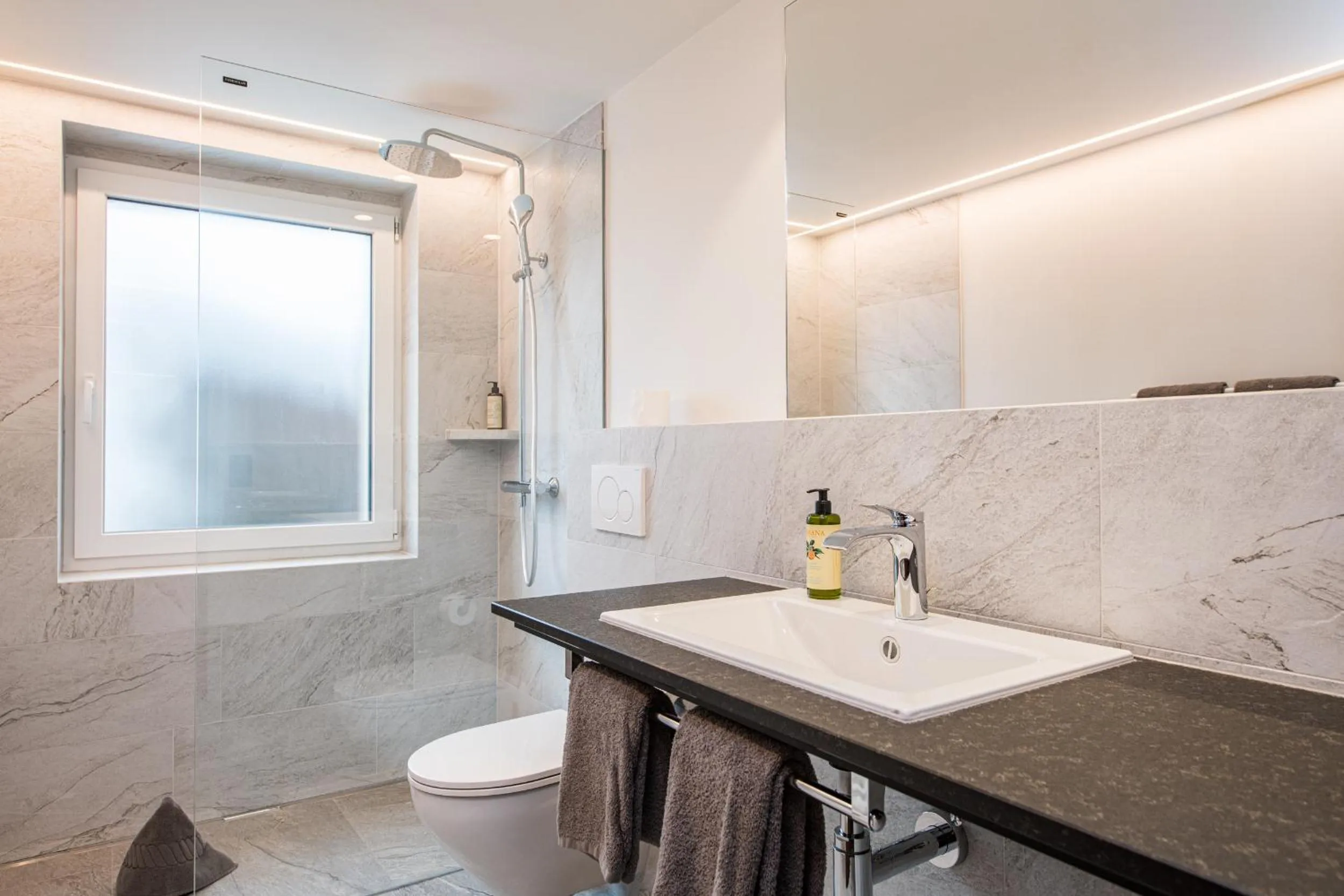 Bathroom in BaseCamp Hotel