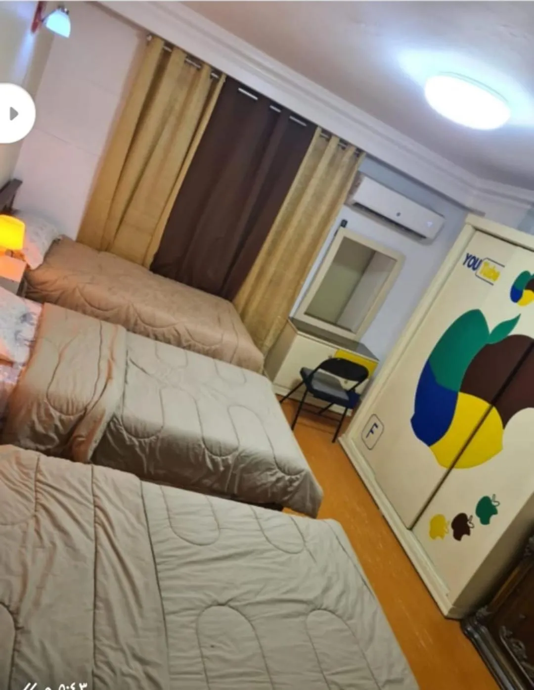 Bed in Al Marwa Apartment in Dokki - Families Only