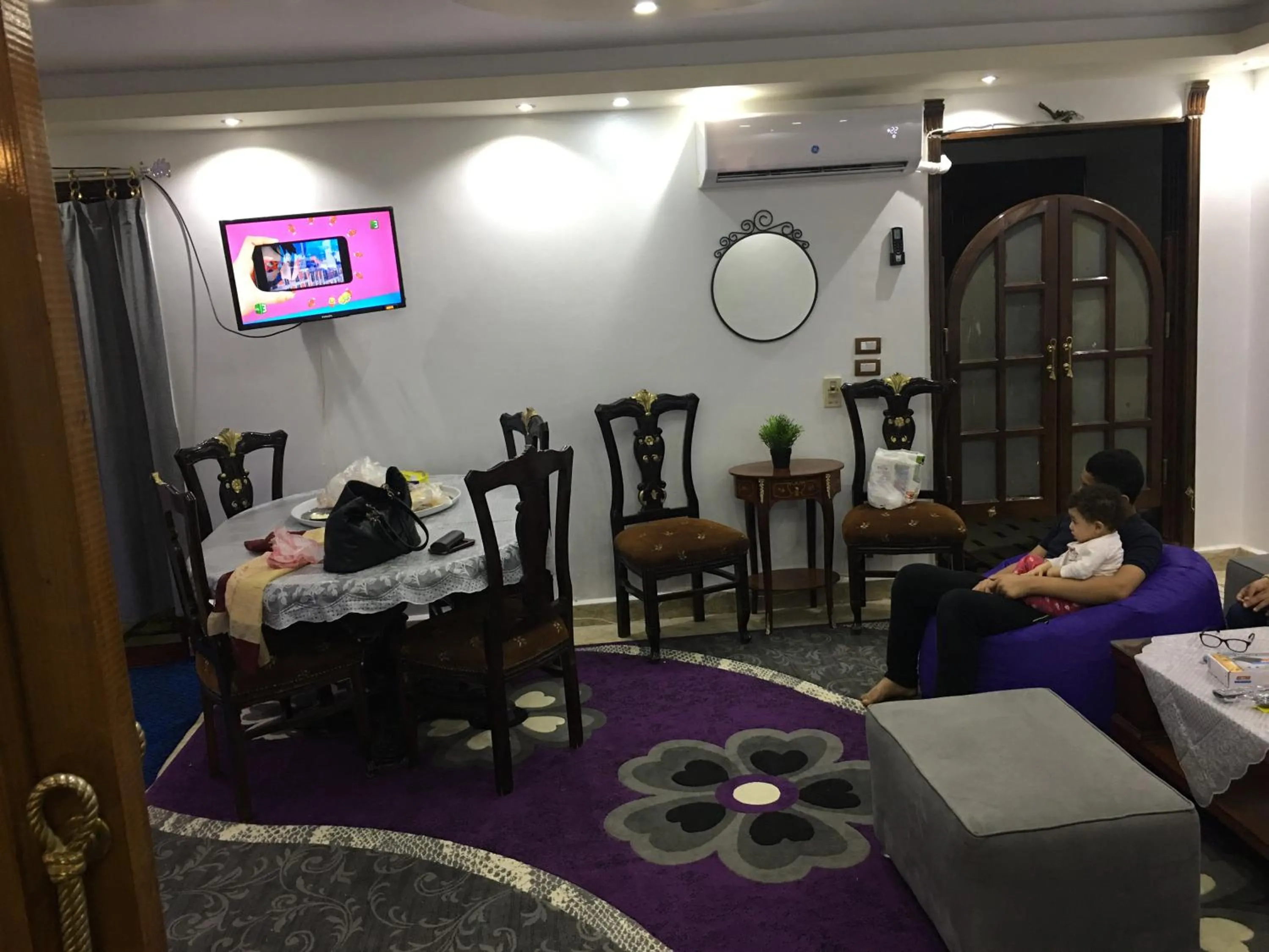 Communal lounge/ TV room in Al Marwa Apartment in Dokki - Families Only