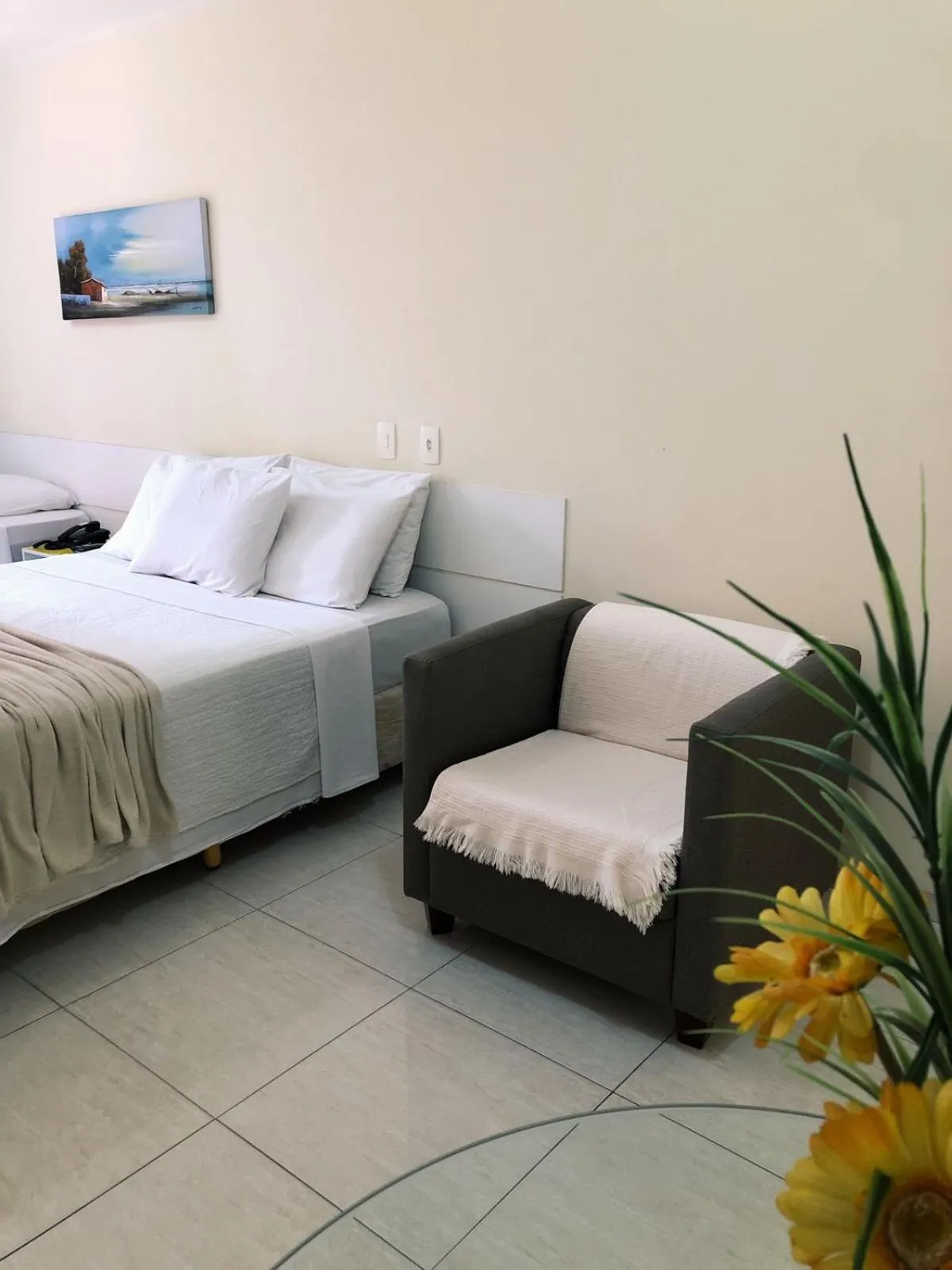 Bed in Hotel Agua Marinha