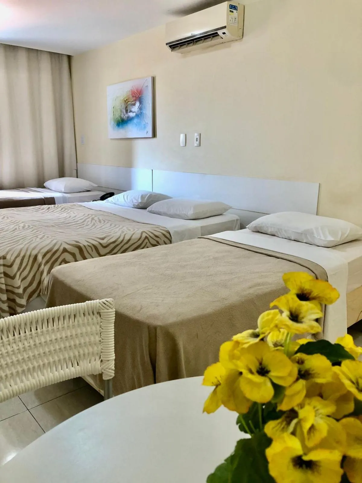 Bed in Hotel Agua Marinha