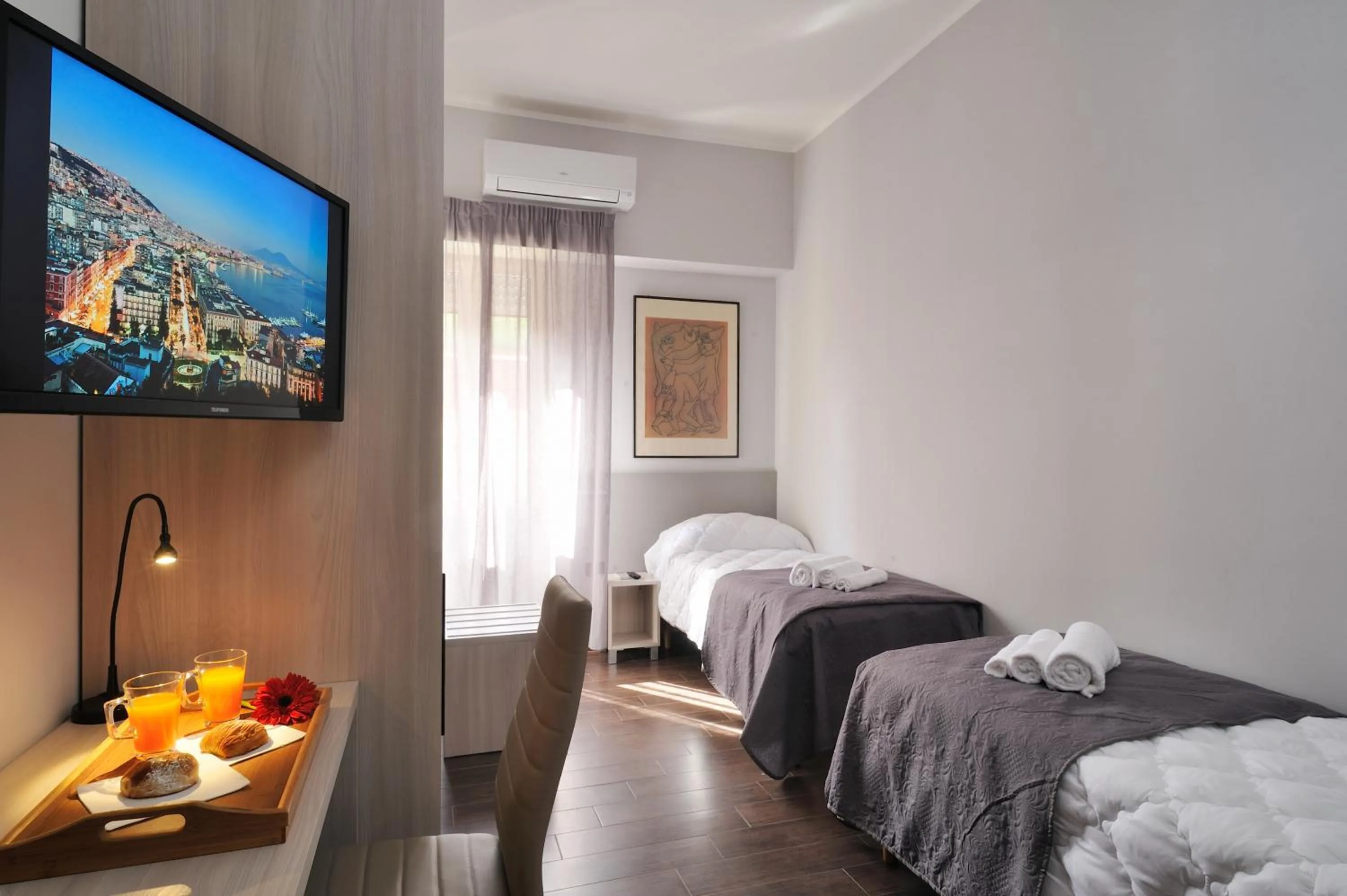 Bed in B&B Il Bacio di Napoli