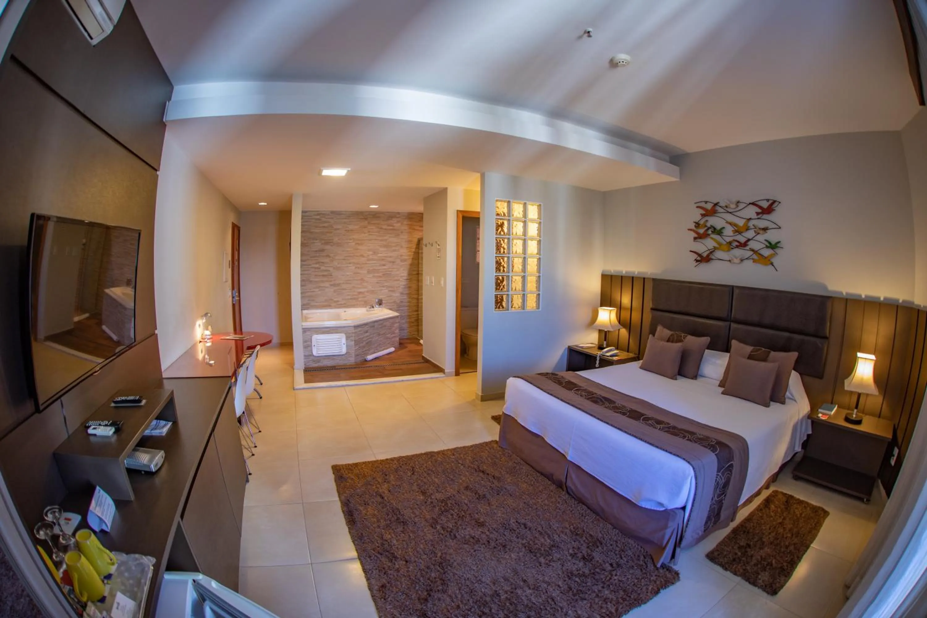 Bed in Mondrian Suite Hotel