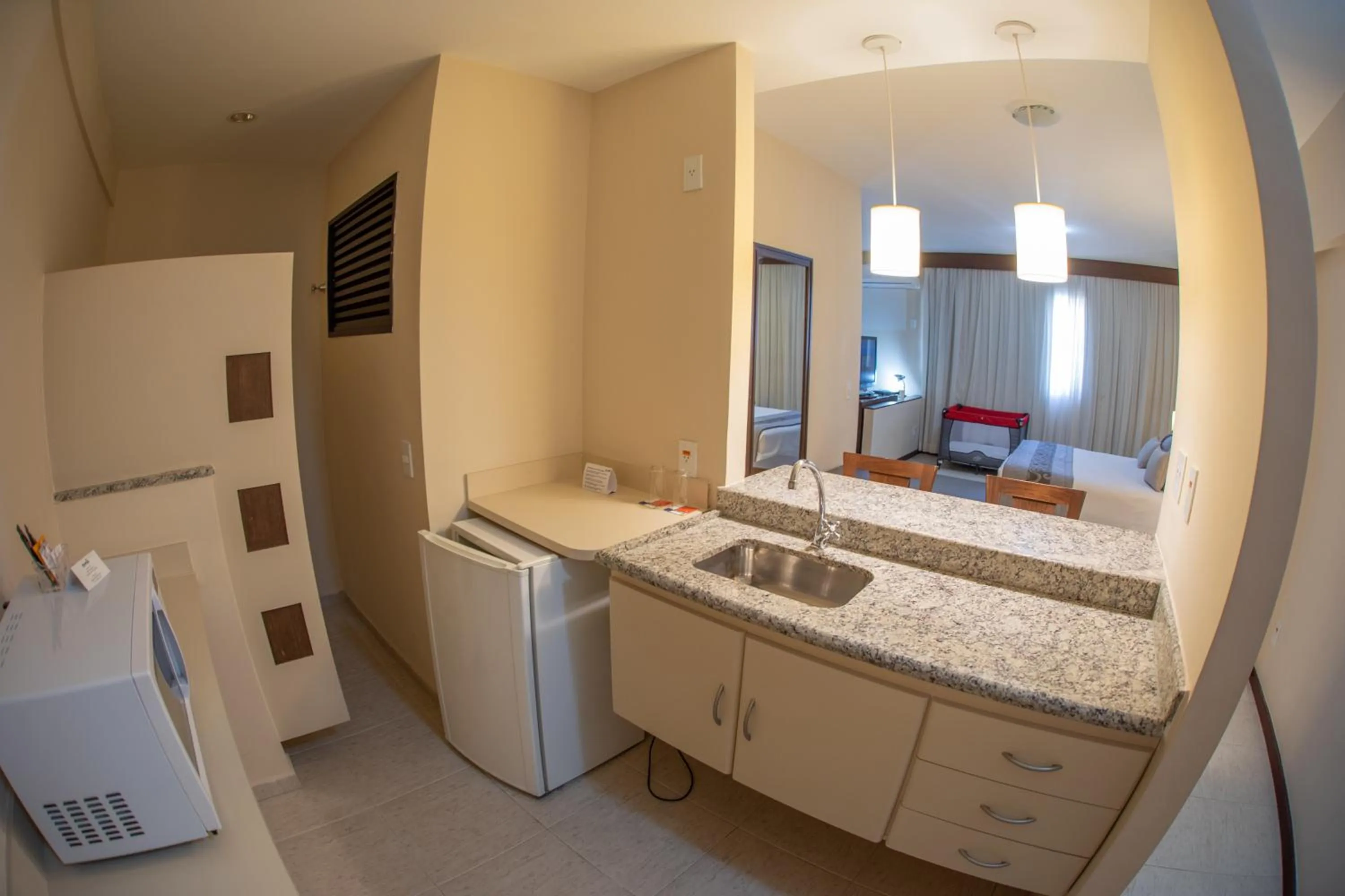 Bedroom in Mondrian Suite Hotel