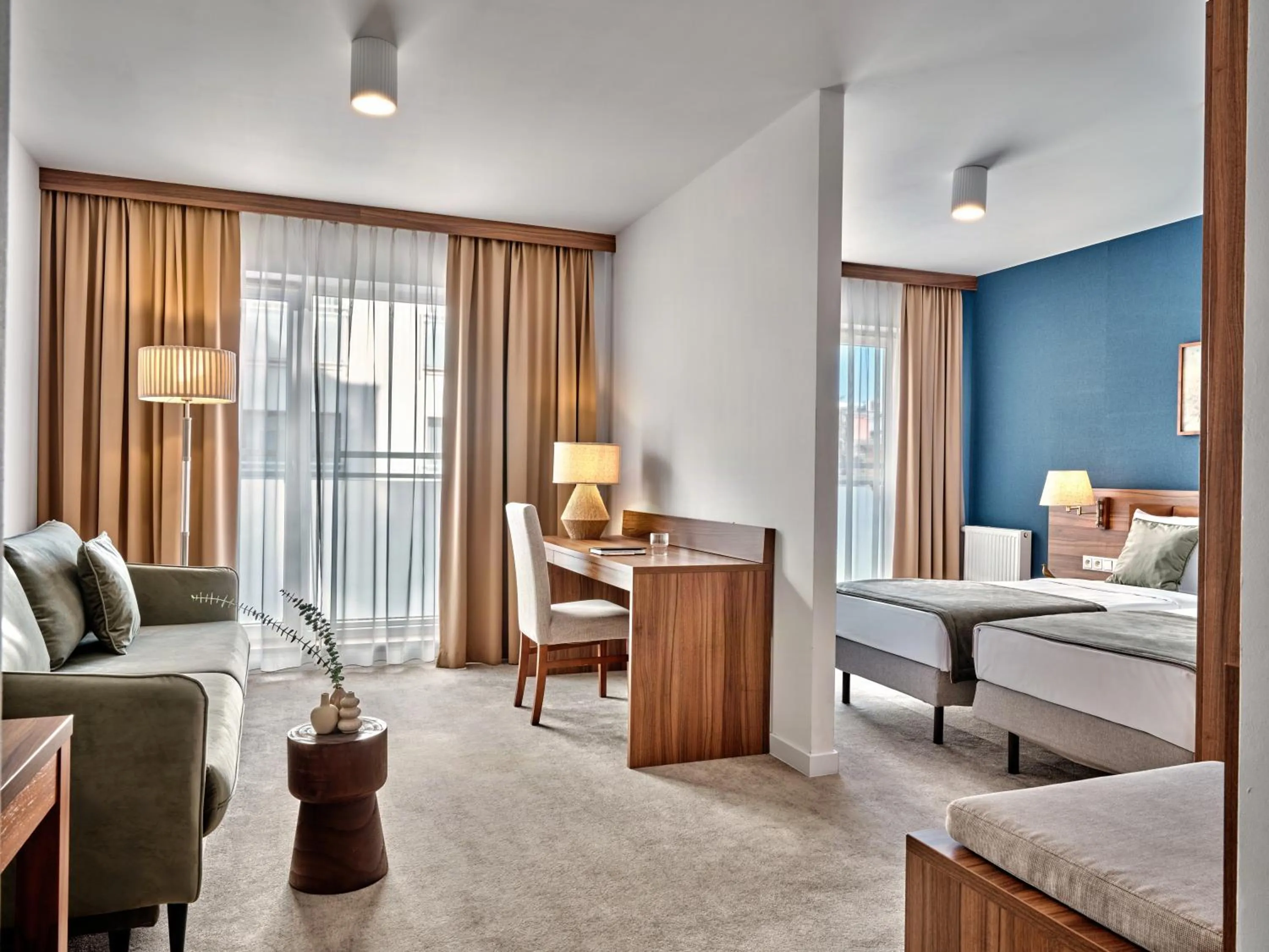 Bed in Arche Hotel Puławska Residence Warszawa