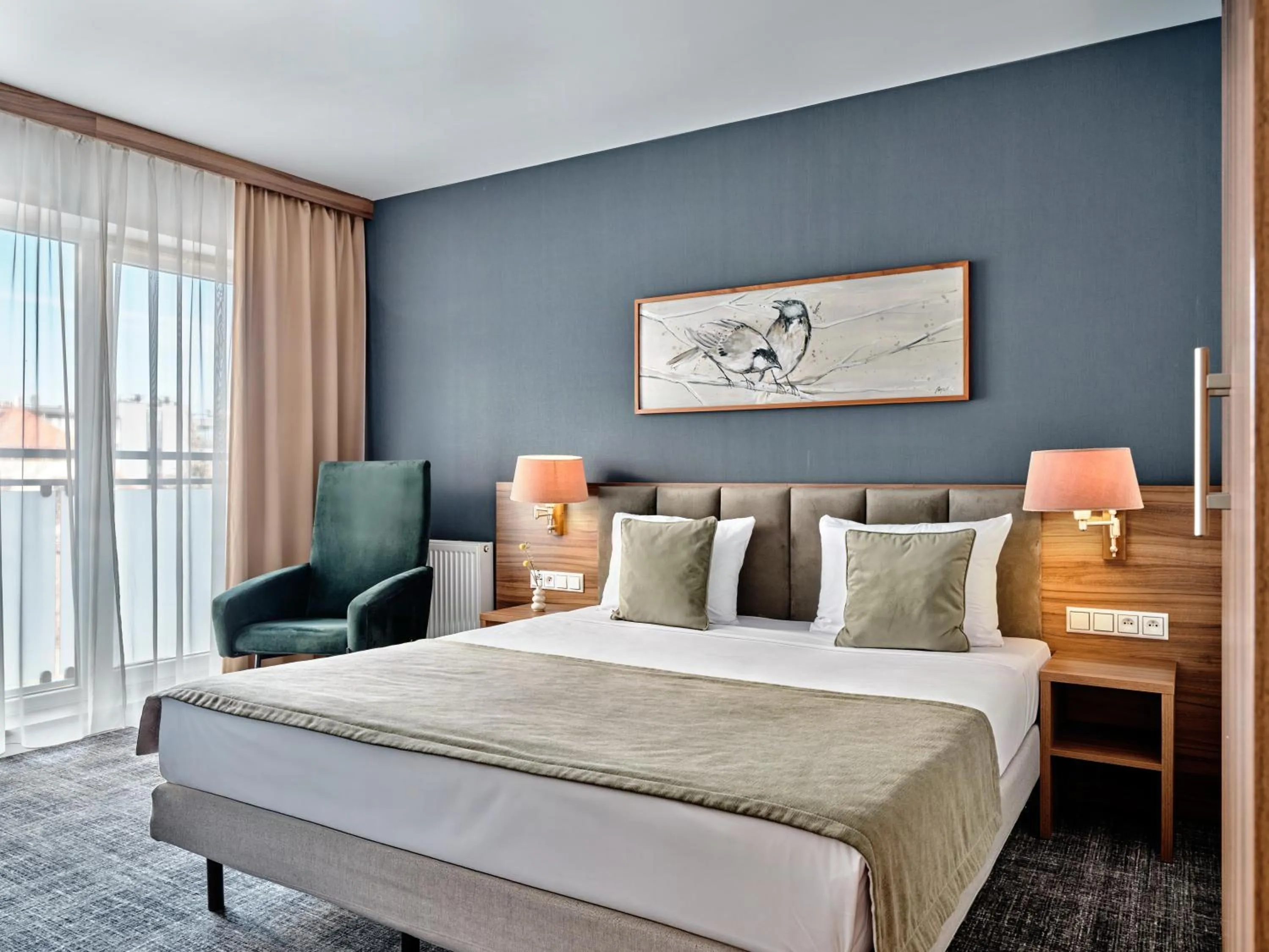 Bed in Arche Hotel Puławska Residence Warszawa