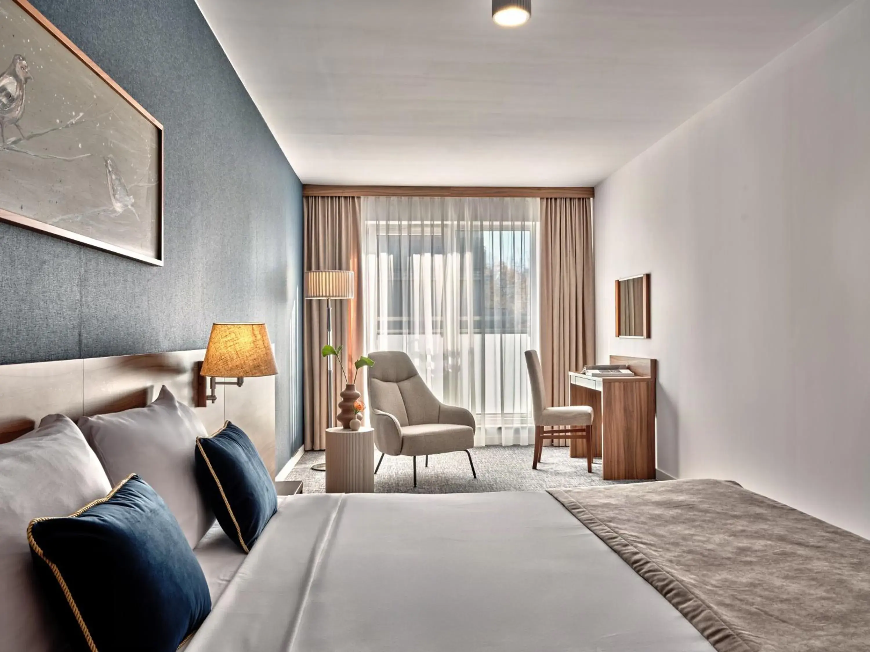 Bedroom, Bed in Arche Hotel Puławska Residence Warszawa Bedroom, Bed in Arche Hotel Puławska Residence Warszawa