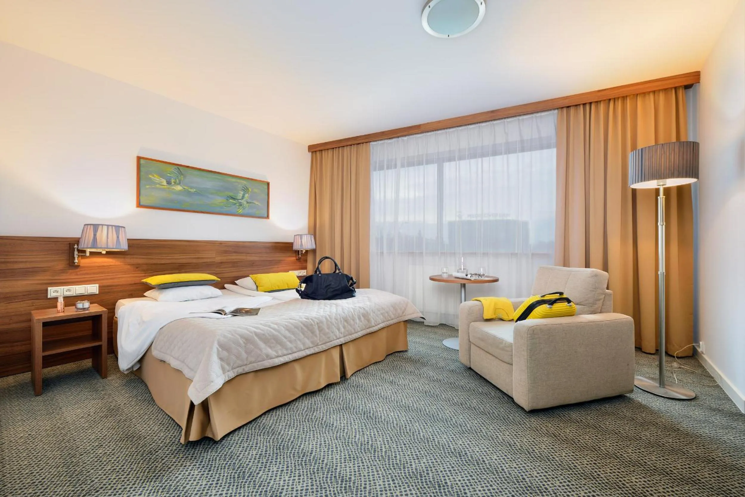 Bed in Arche Hotel Puławska Residence Warszawa