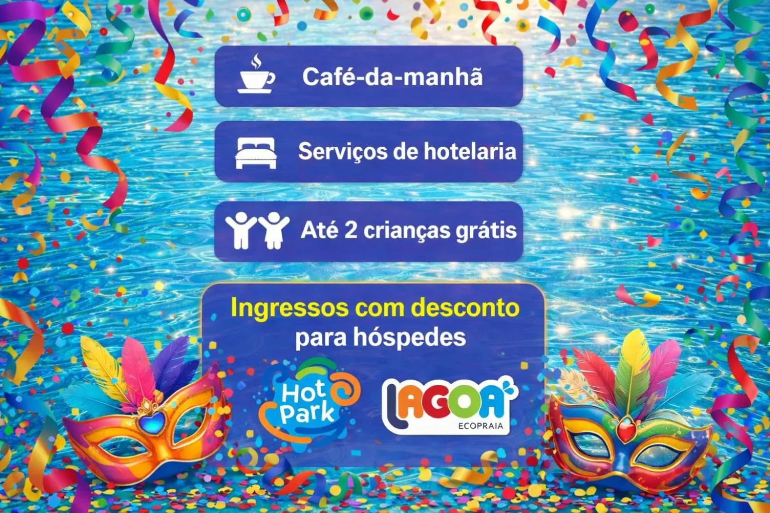 Pool view in Hotel Morada do Sol