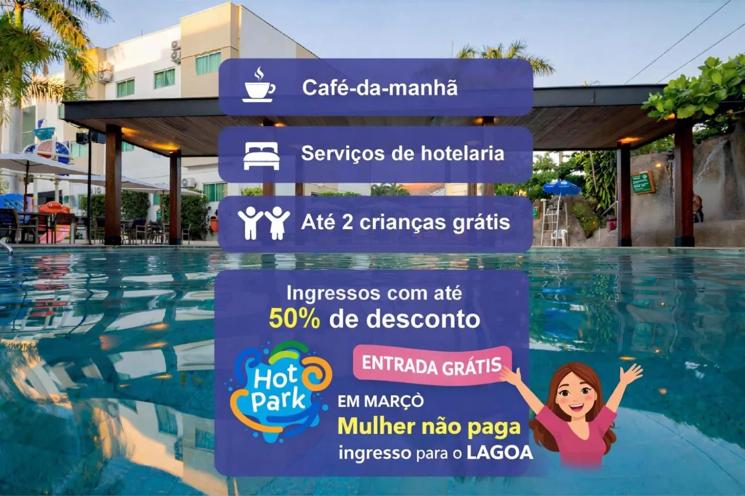 Swimming pool in Hotel Morada do Sol