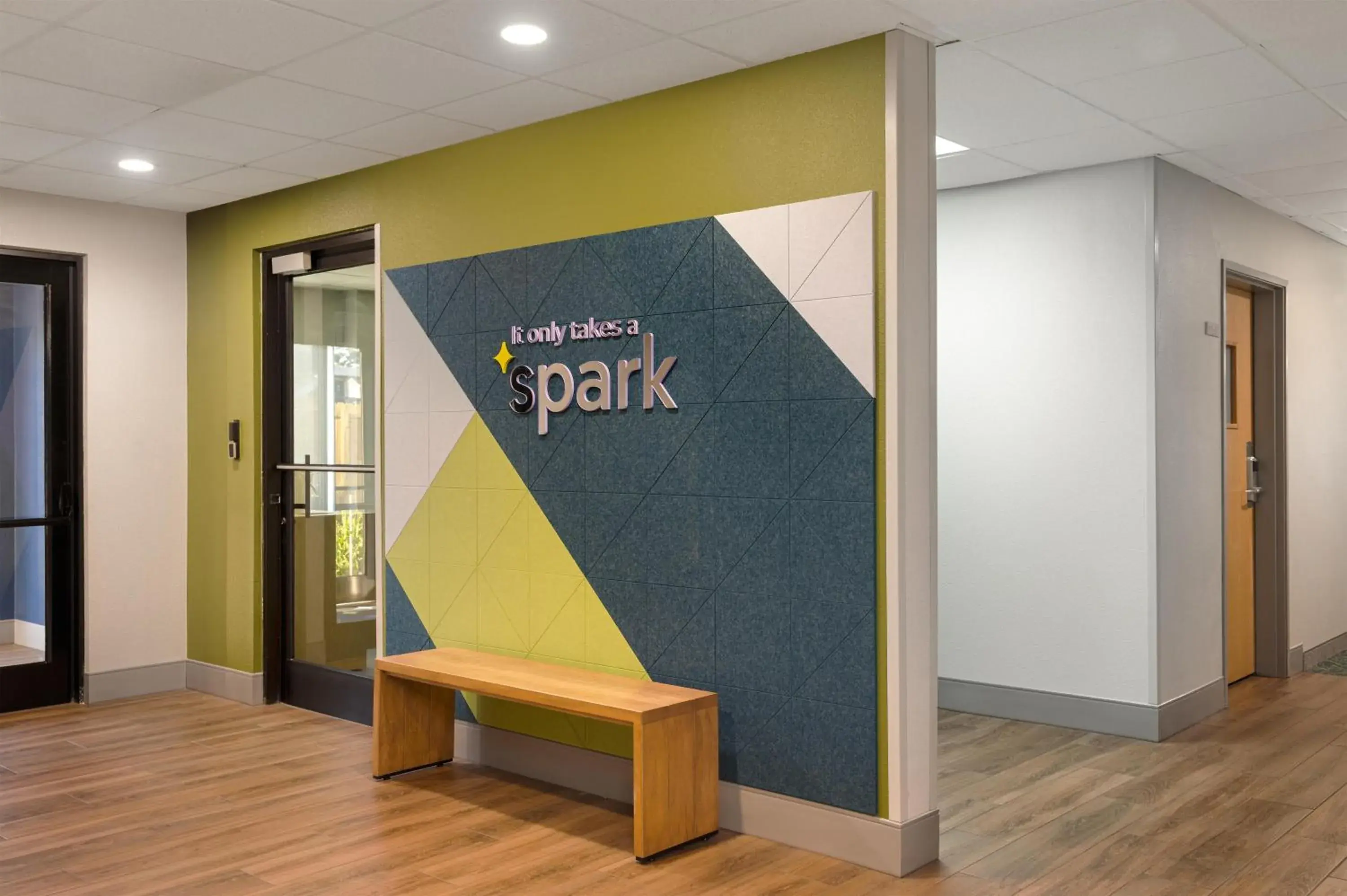 Lobby or reception in Spark By Hilton Wilmington Lobby or reception in Spark By Hilton Wilmington