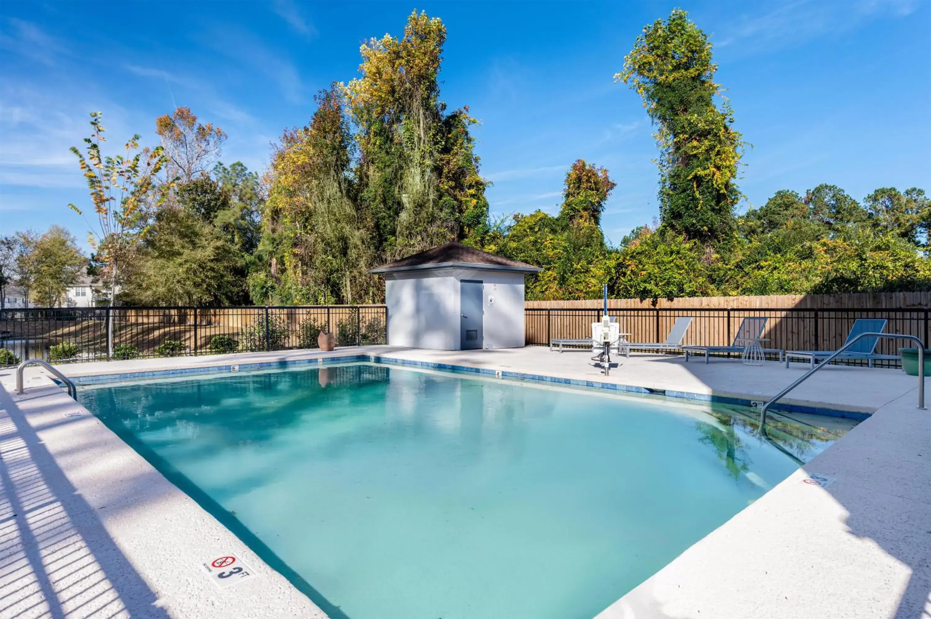 Pool view in Spark By Hilton Wilmington Pool view in Spark By Hilton Wilmington