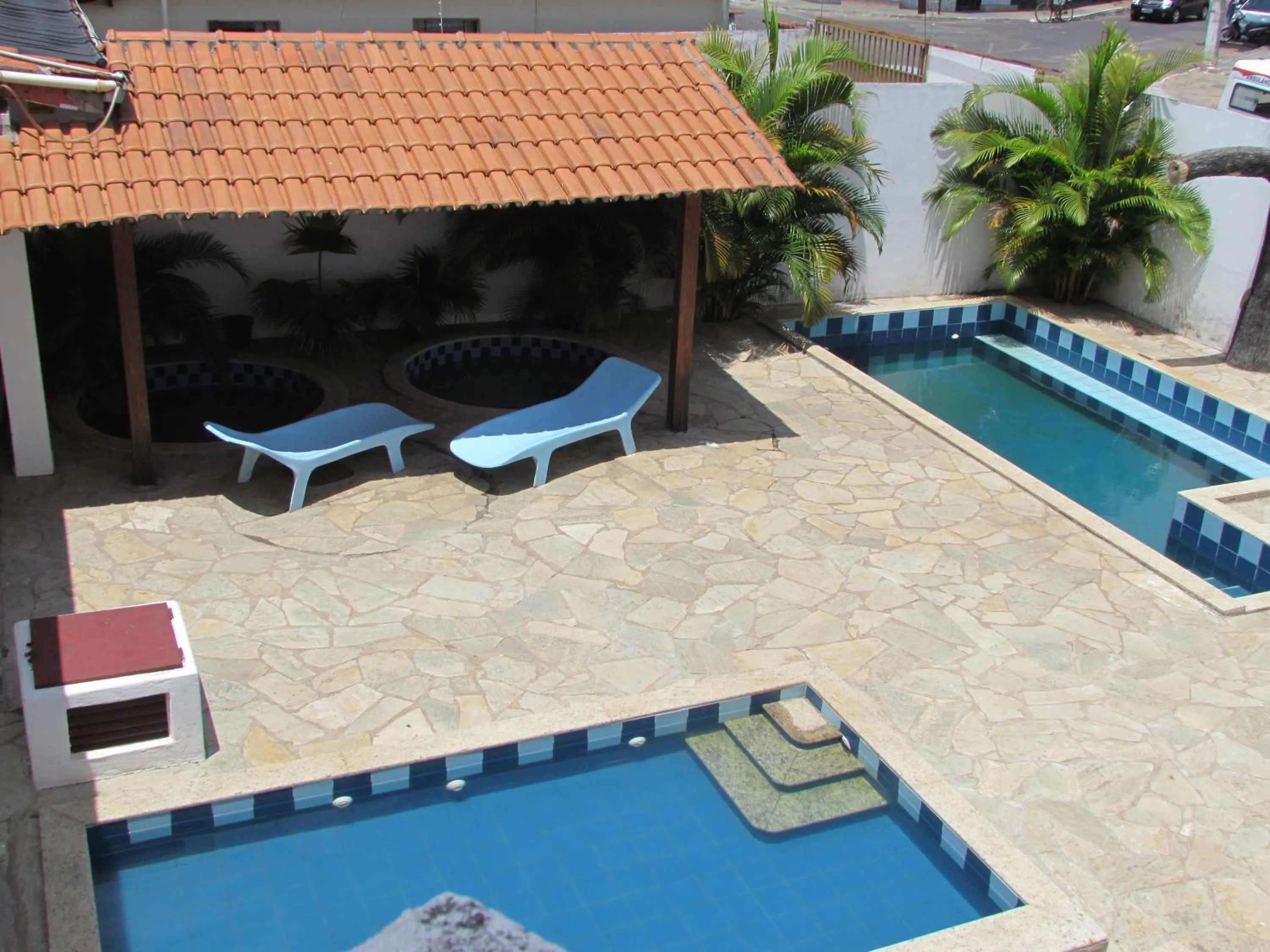 Swimming pool in Hotel Imperador Caldas Novas - GO - Facil acesso aos parques aquaticos e polo gastronômico noturno