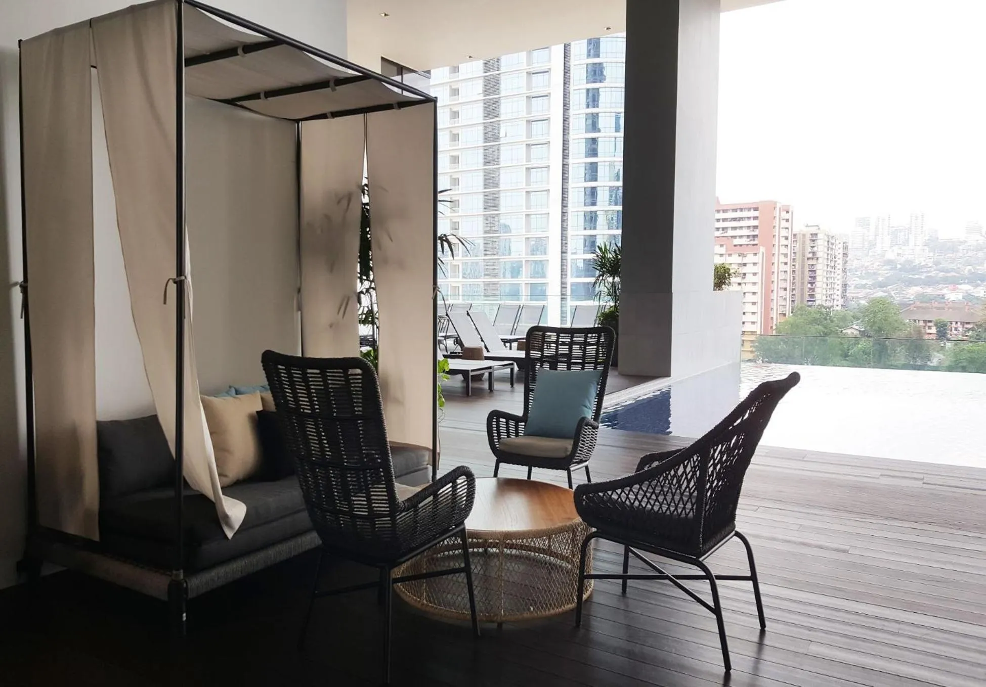 Seating area in KL Sentral, EST Bangsar by SkyLimit Suites