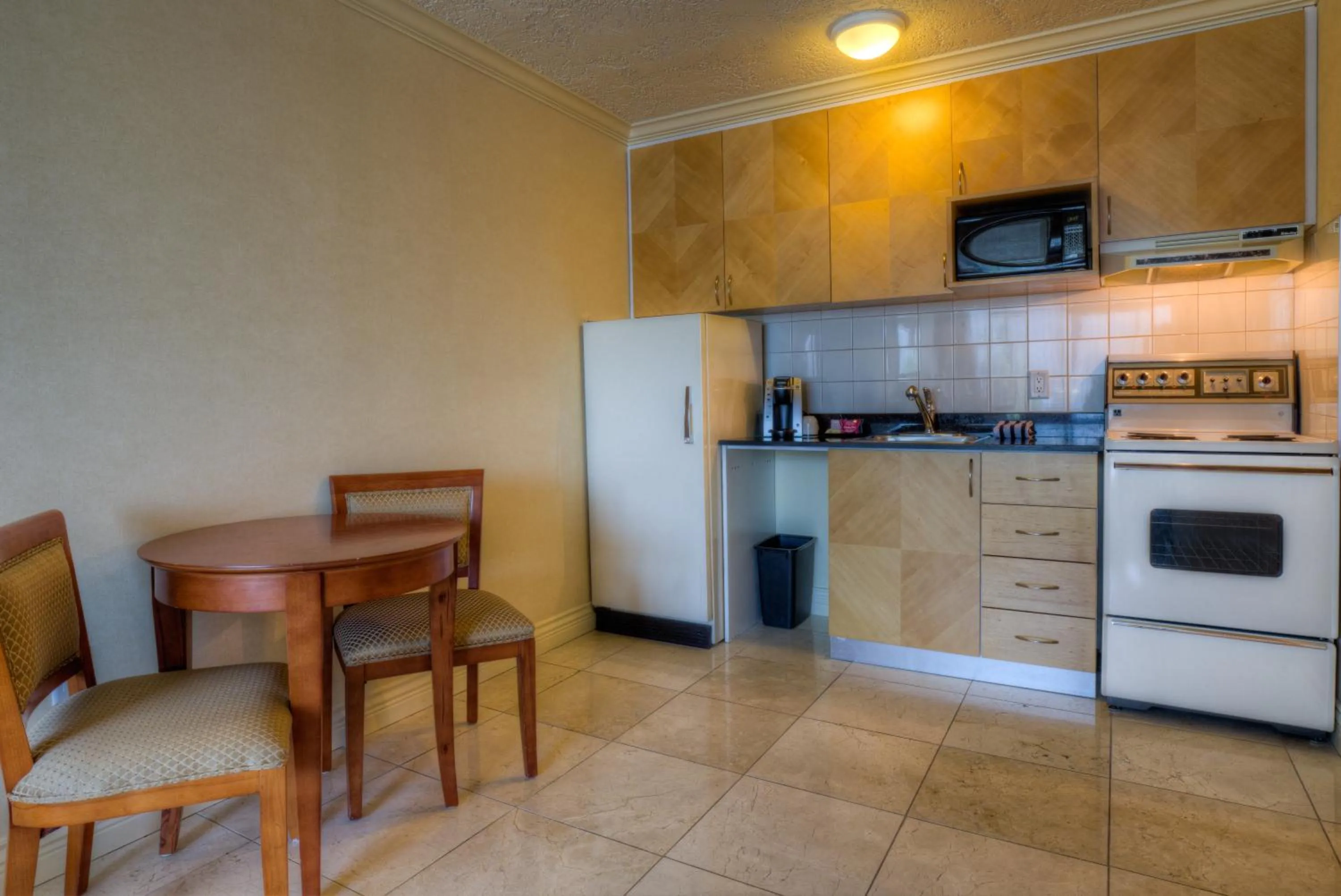 Kitchen or kitchenette in Oceanfront Suites at Cowichan Bay