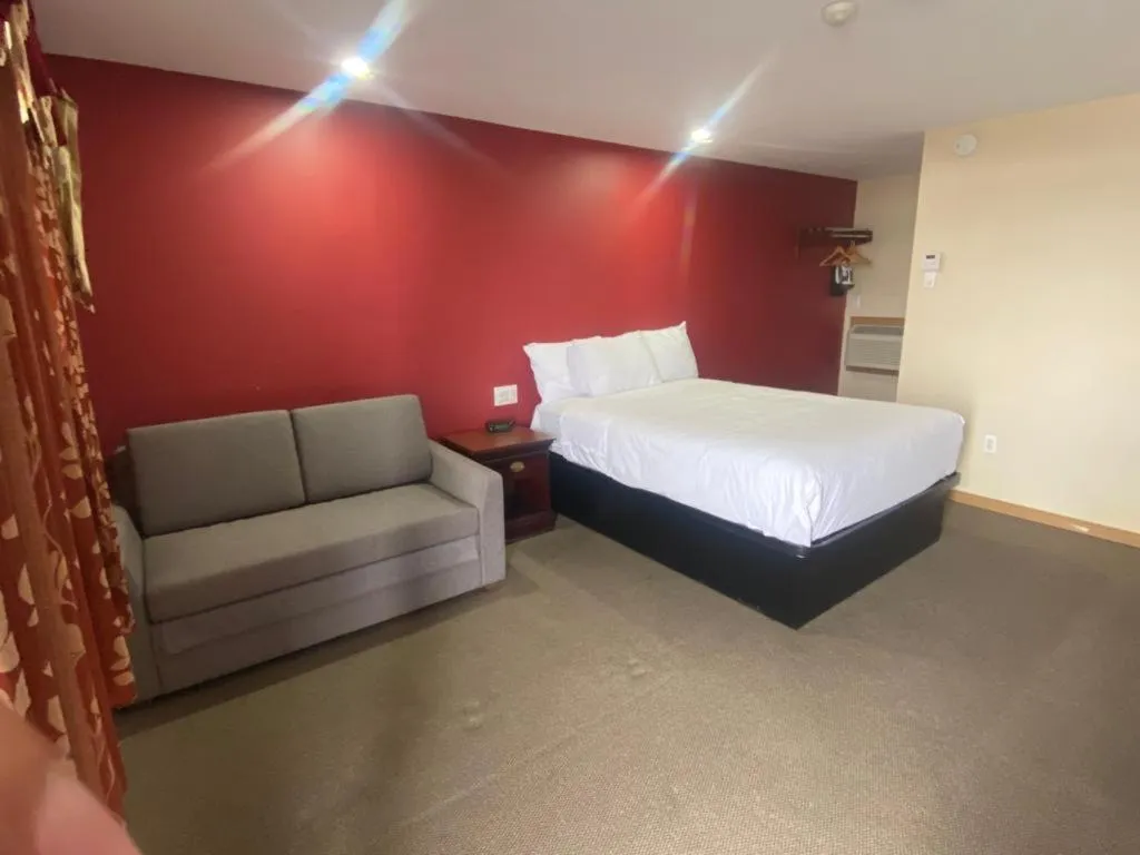 Bed in Masterson's Motel