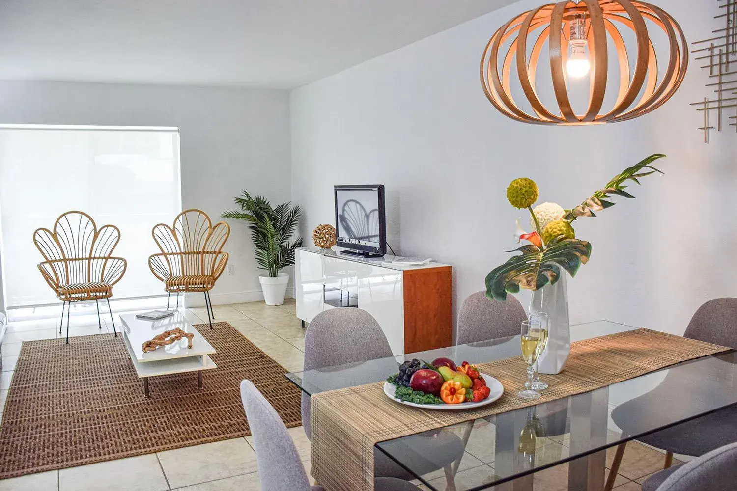 Living room in Coral Reef at Key Biscayne Living room in Coral Reef at Key Biscayne