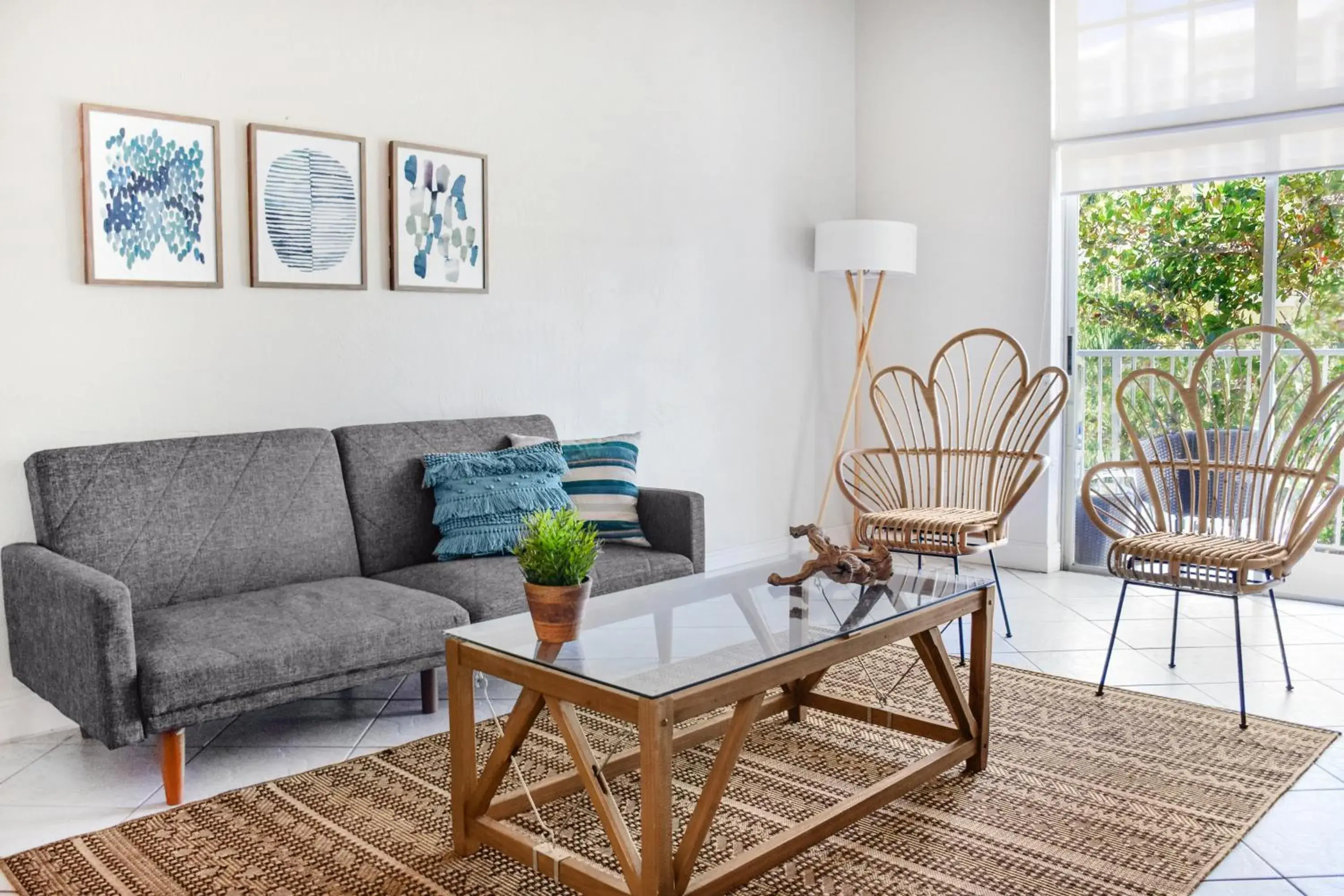Living room in Coral Reef at Key Biscayne Living room in Coral Reef at Key Biscayne