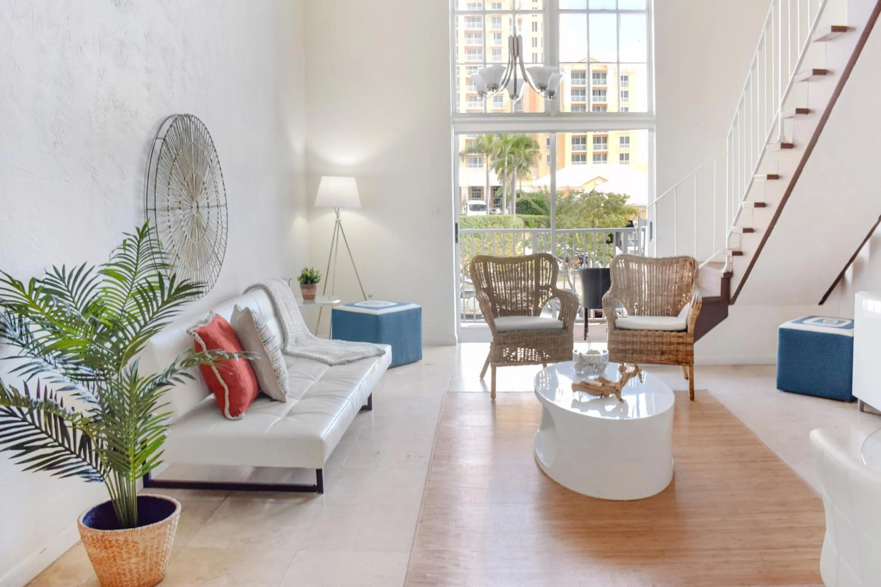 Living room in Coral Reef at Key Biscayne