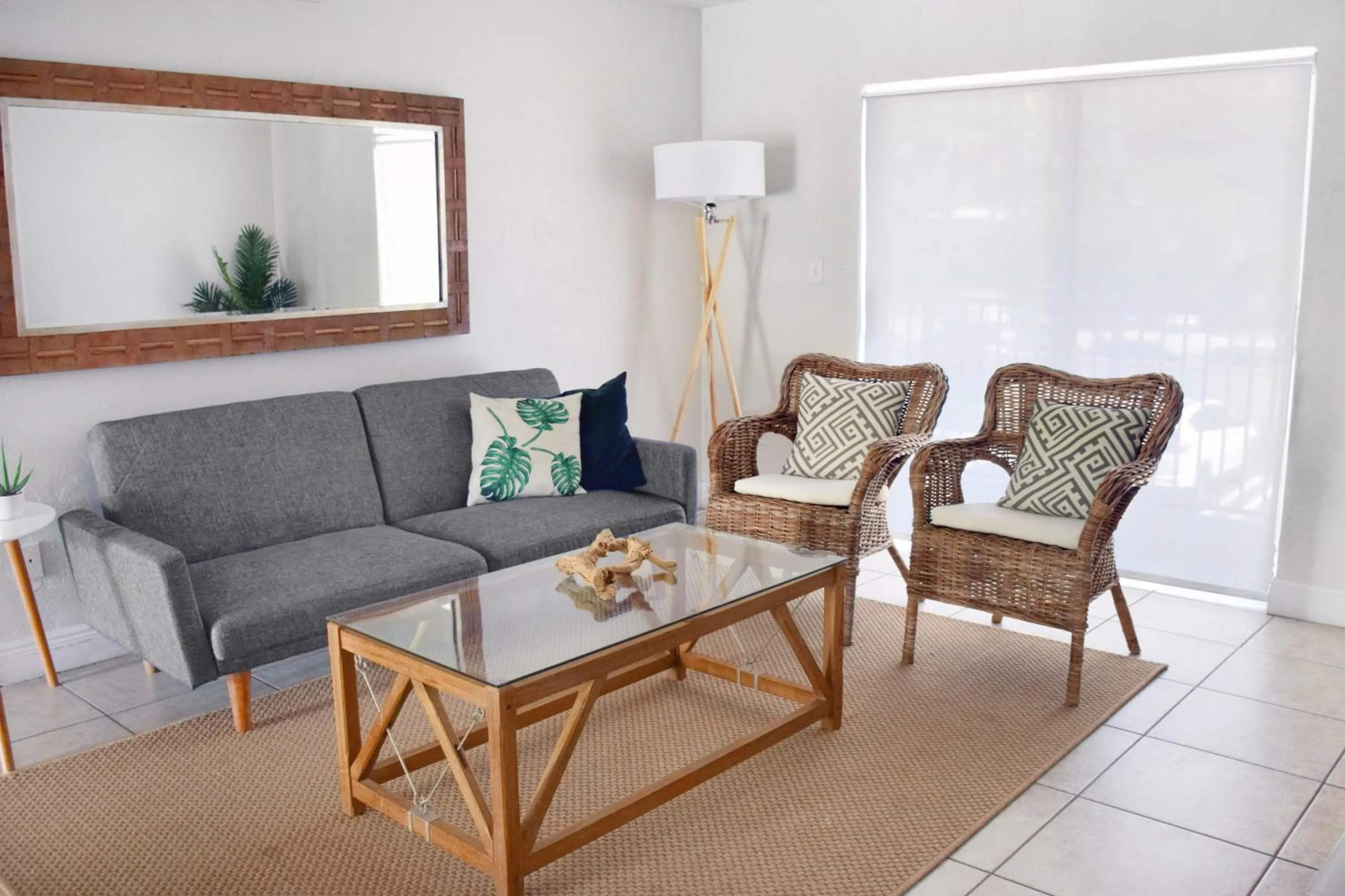 Living room in Coral Reef at Key Biscayne