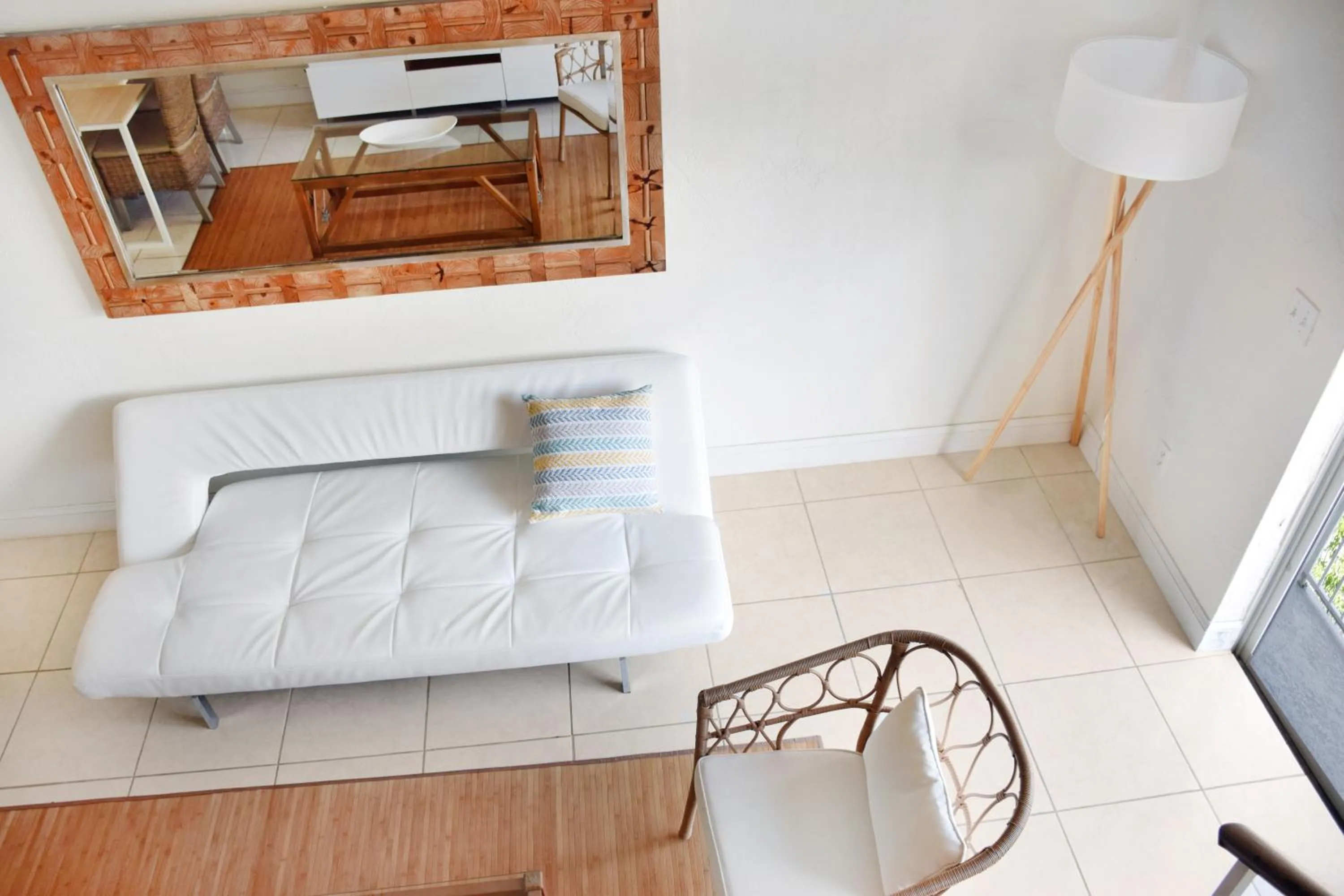 Living room in Coral Reef at Key Biscayne