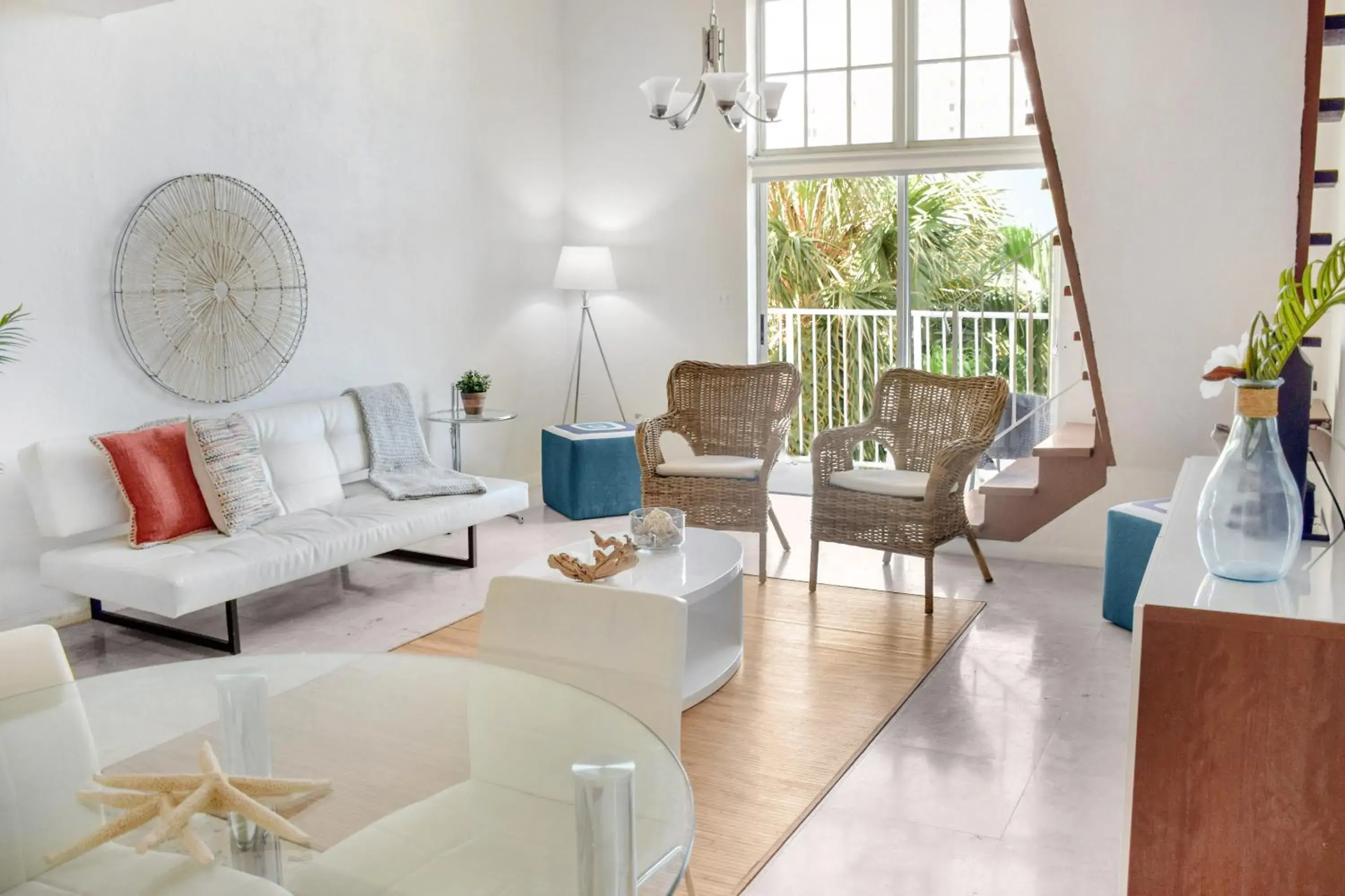 Living room in Coral Reef at Key Biscayne Living room in Coral Reef at Key Biscayne