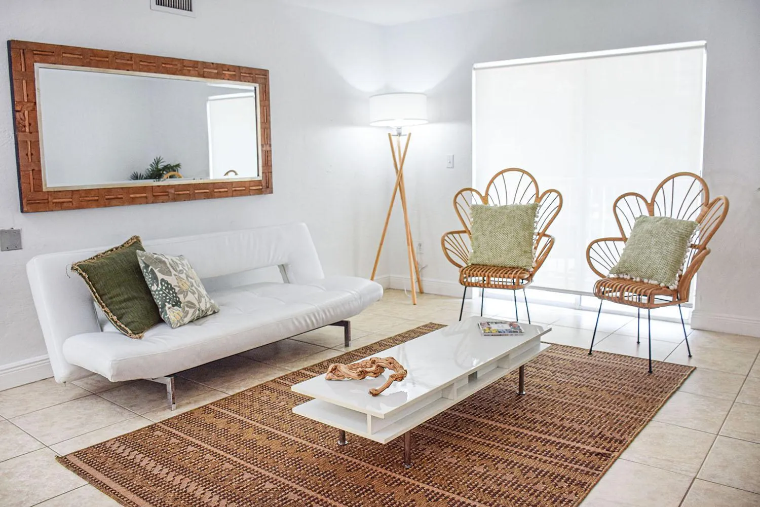 Living room in Coral Reef at Key Biscayne