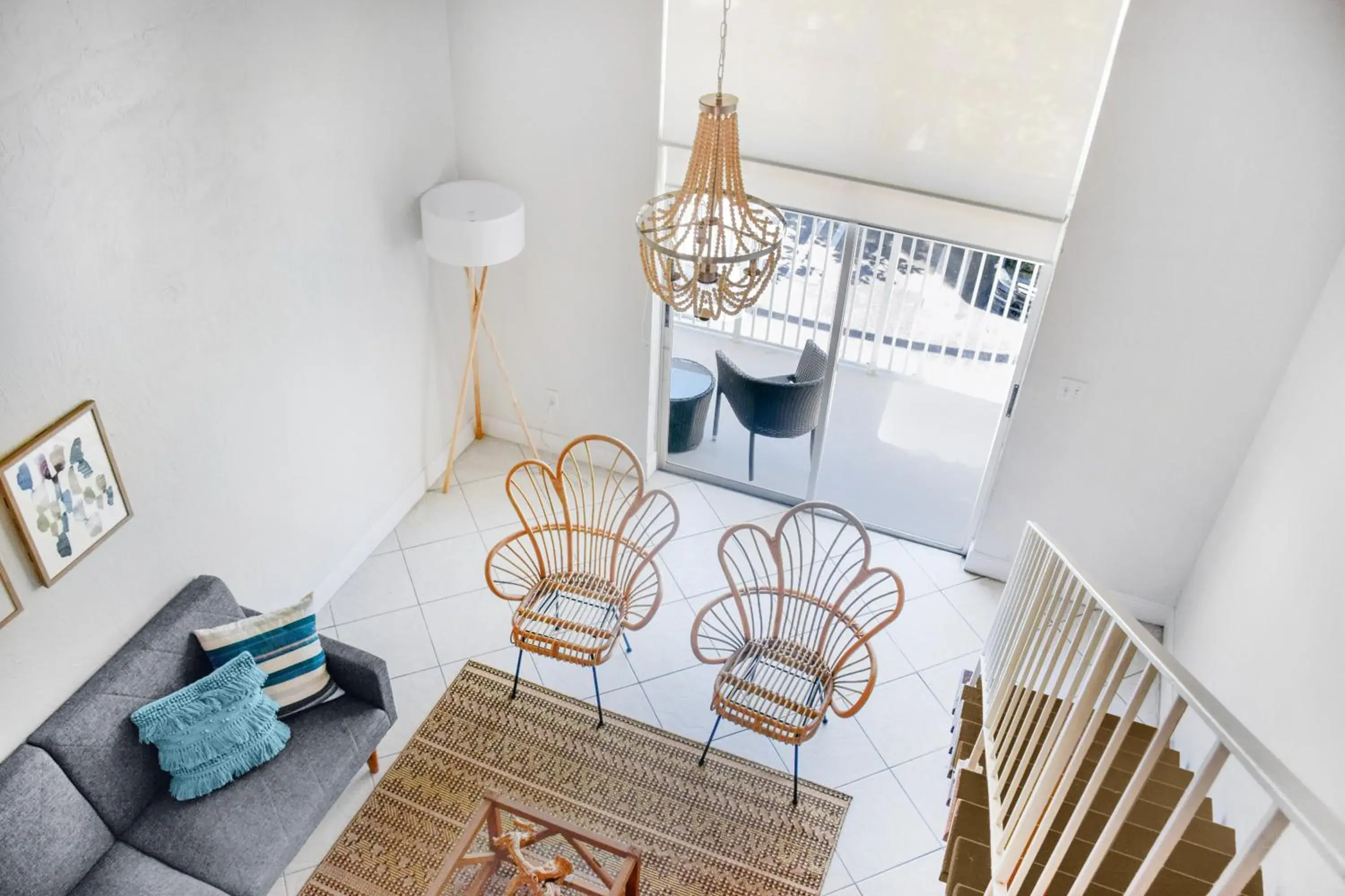 Living room in Coral Reef at Key Biscayne Living room in Coral Reef at Key Biscayne