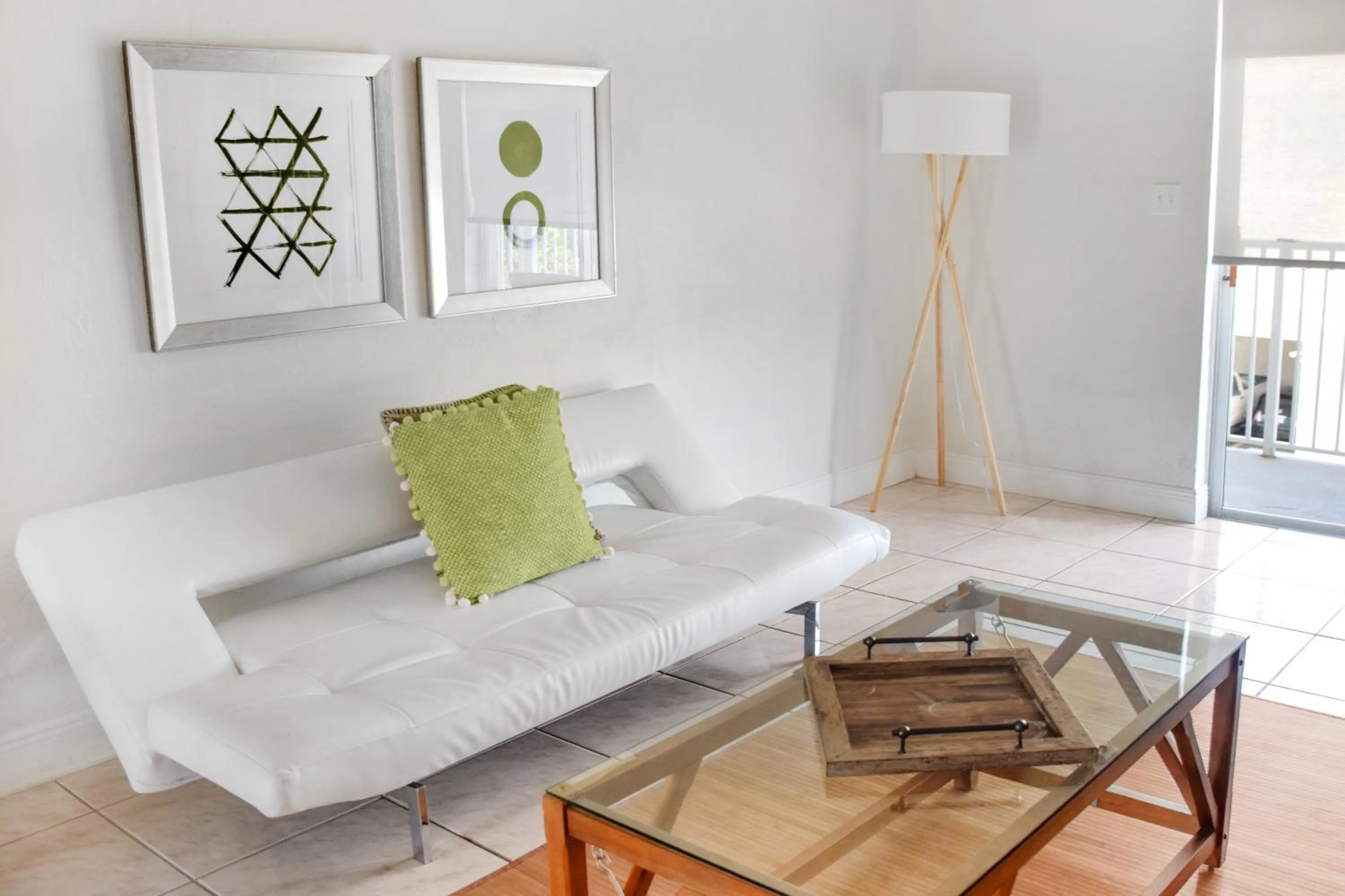 Living room in Coral Reef at Key Biscayne