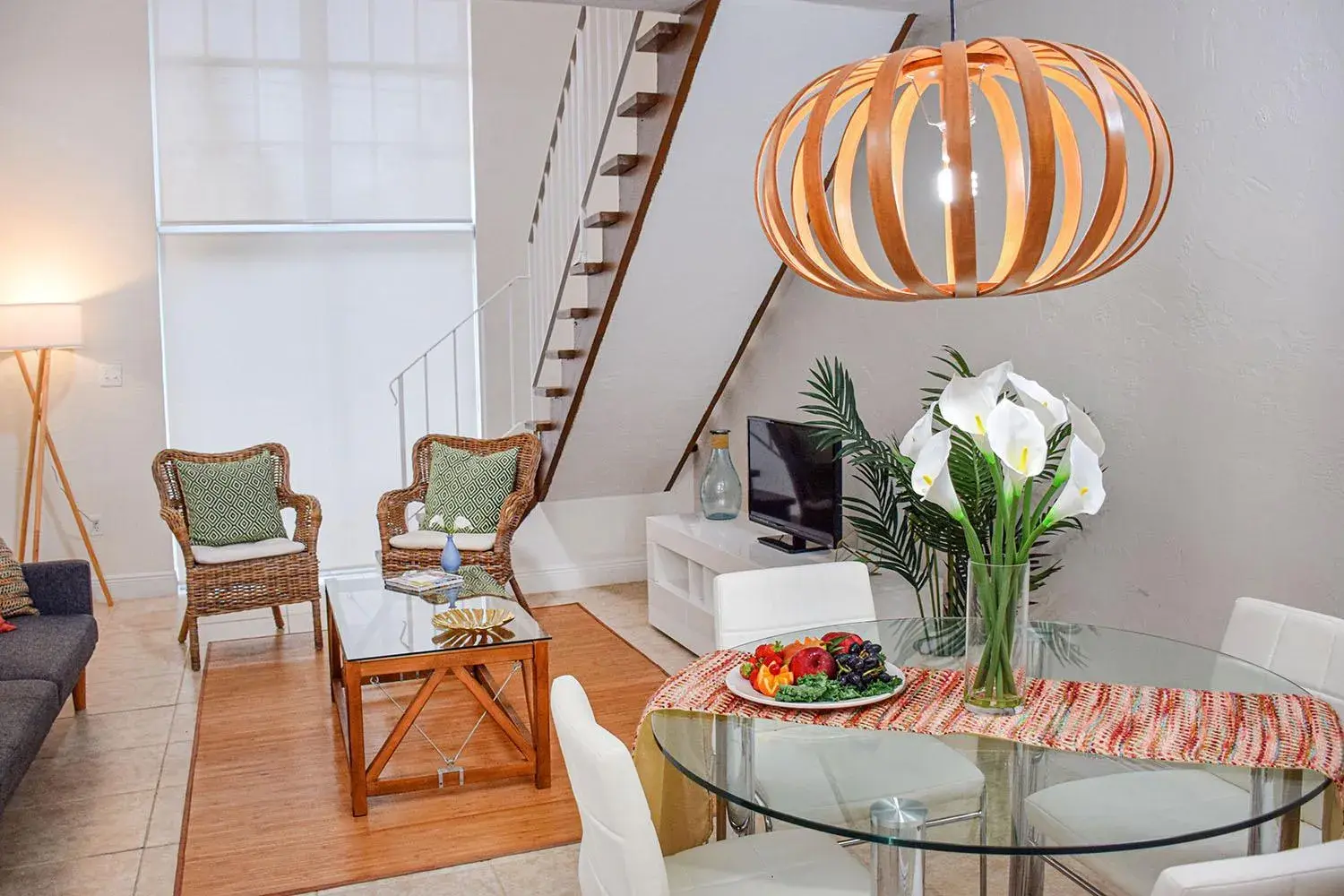 Living room in Coral Reef at Key Biscayne Living room in Coral Reef at Key Biscayne