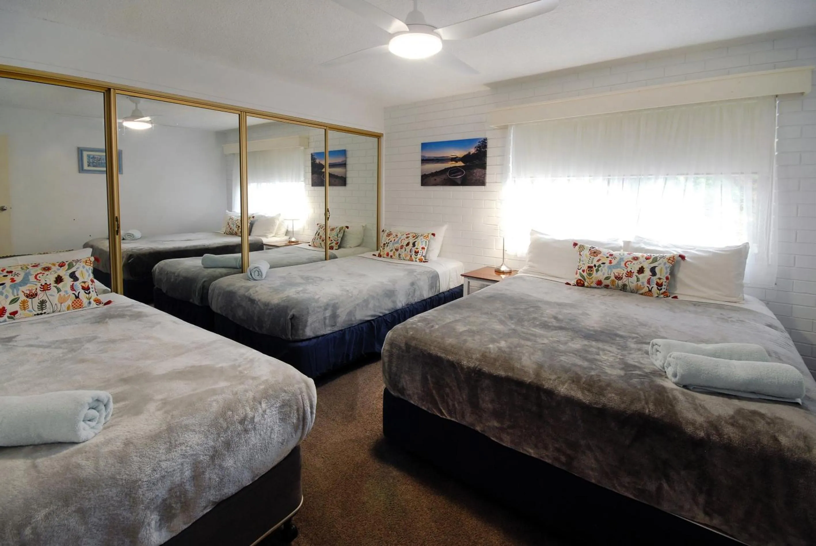 Bed in Marcel Towers Holiday Apartments