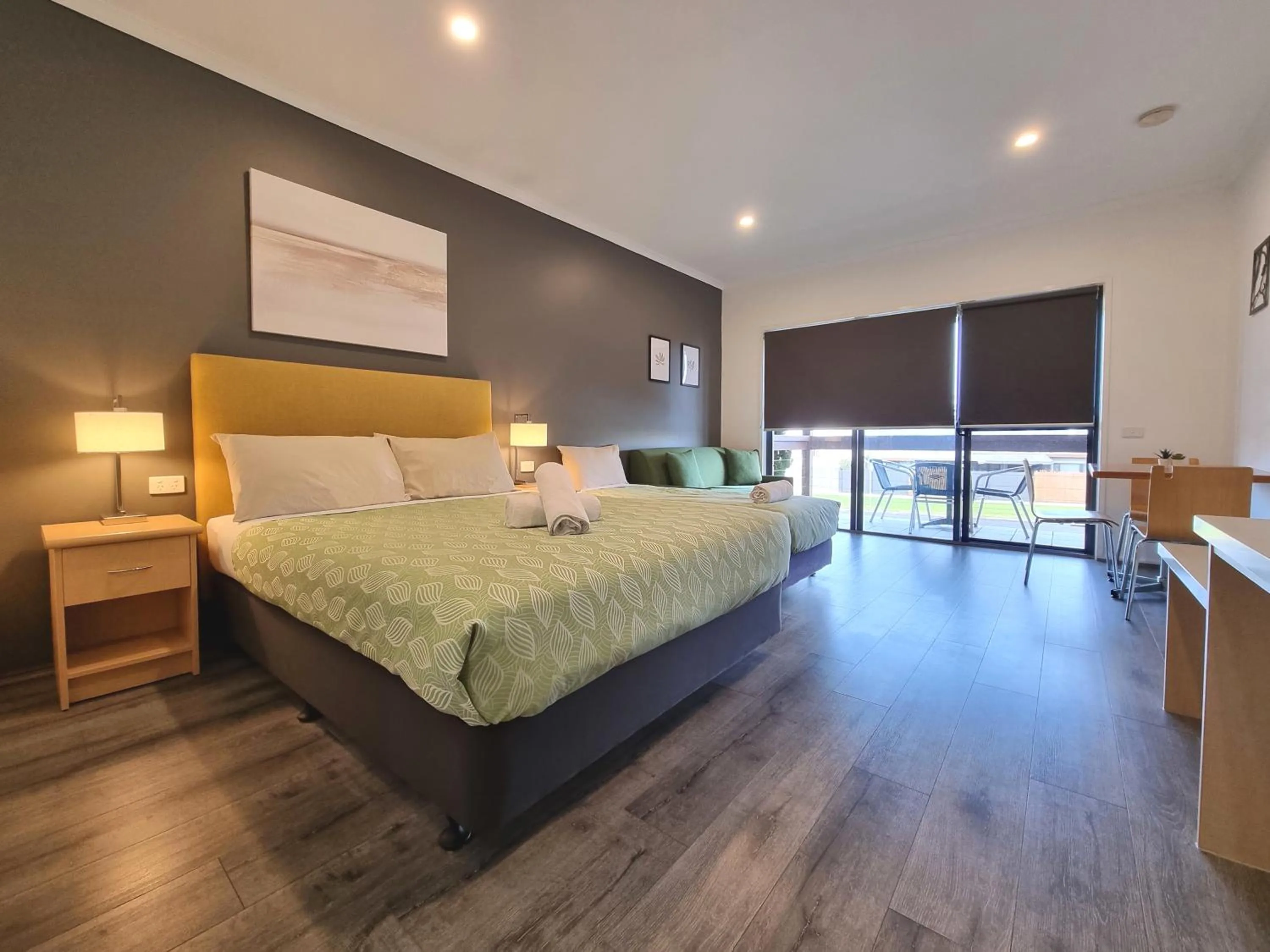 Bed in Seaview Motel & Apartments