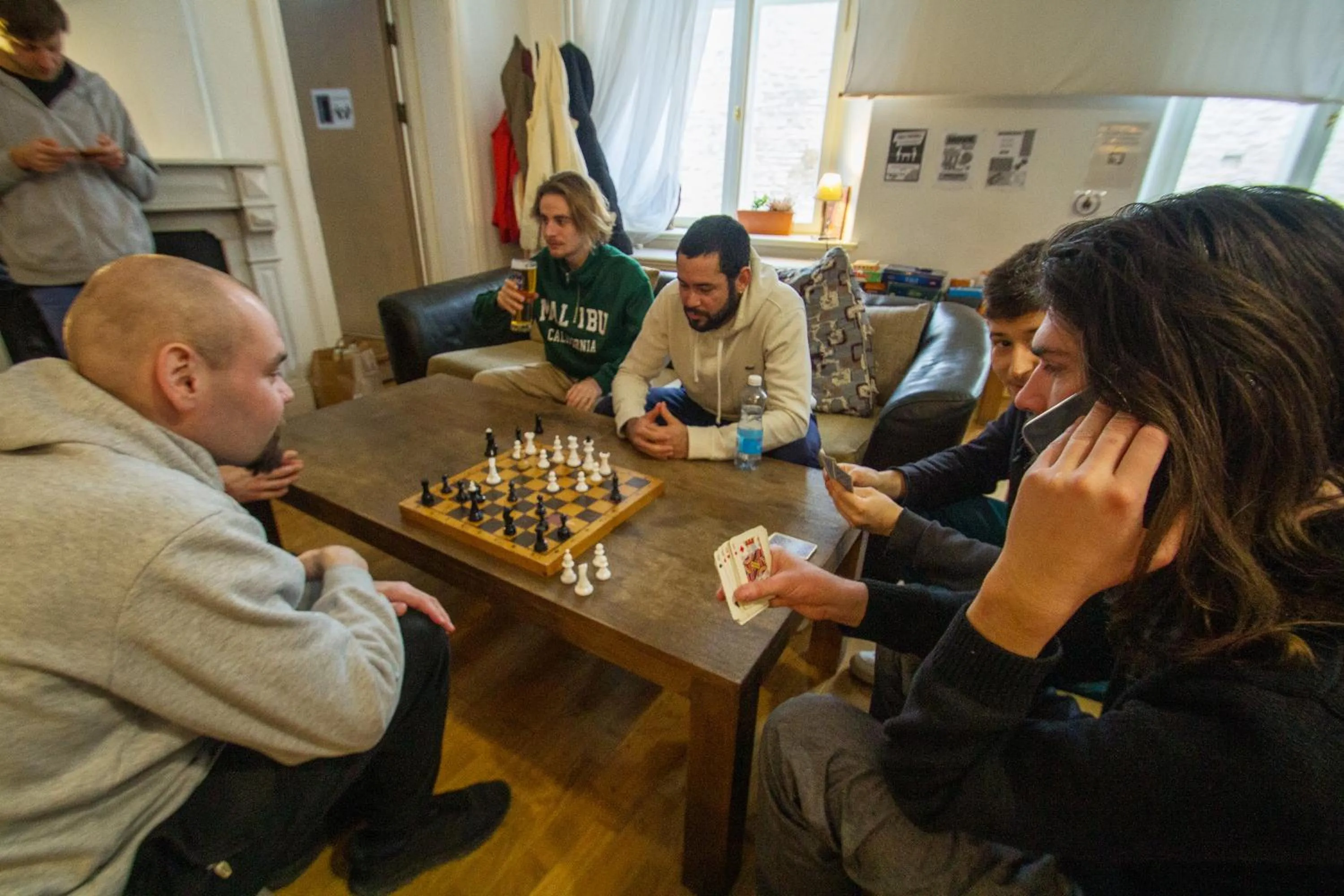 Communal lounge/ TV room in Imaginary Hostel