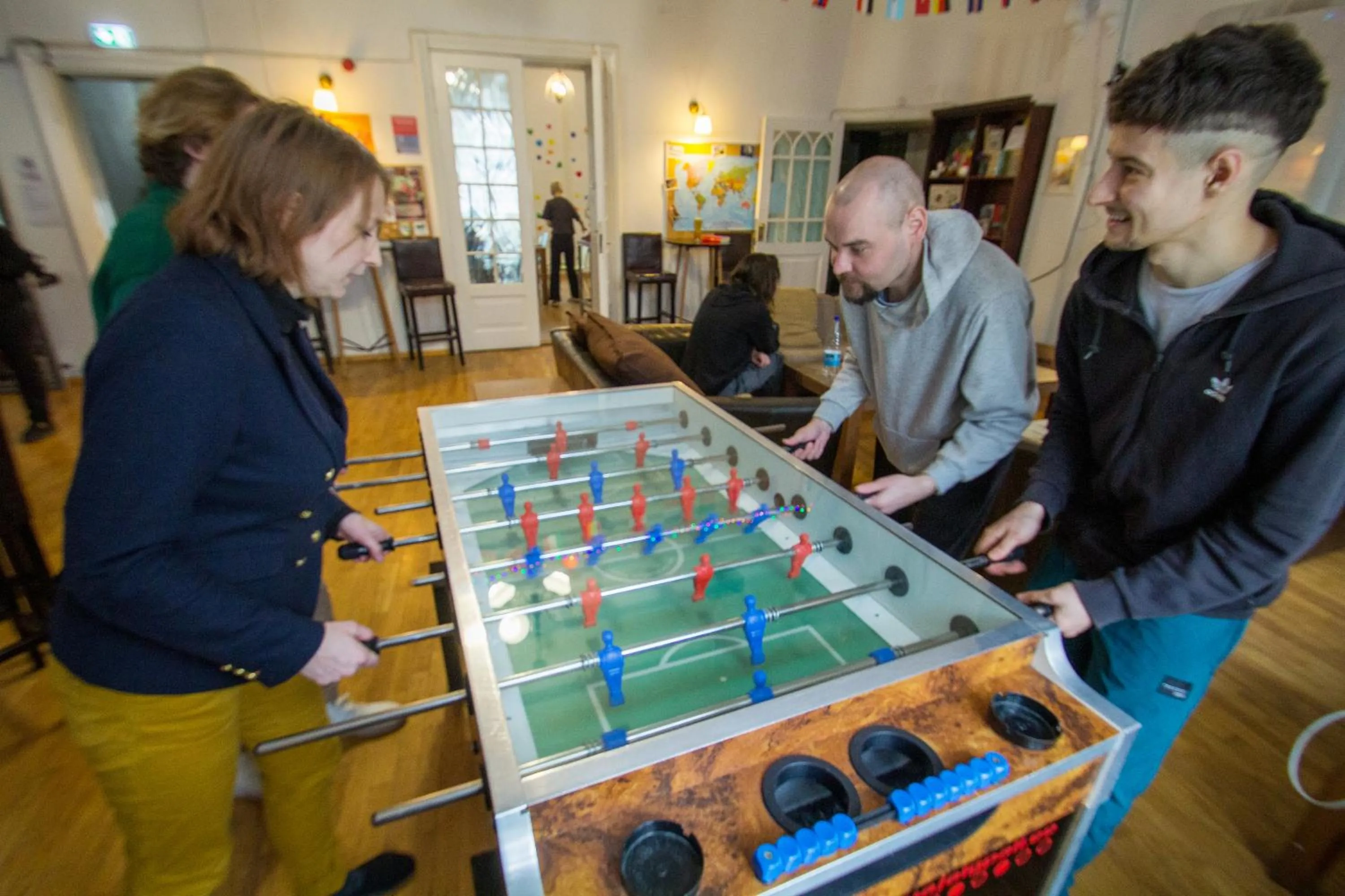 Living room in Imaginary Hostel
