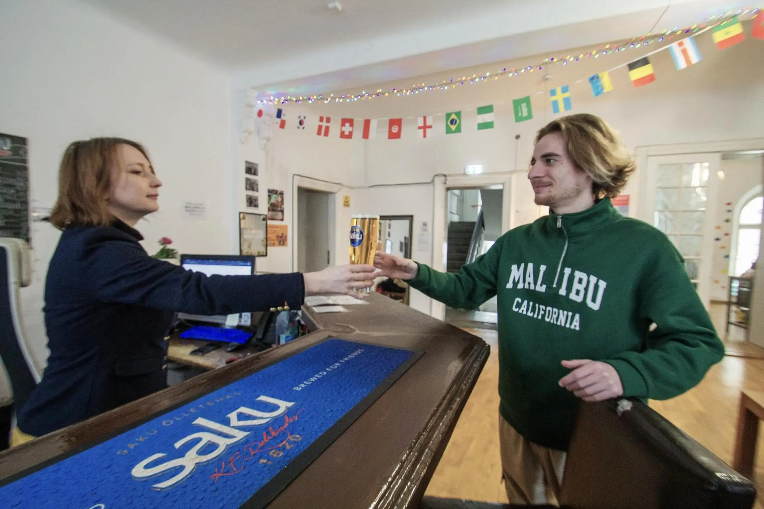 Lobby or reception in Imaginary Hostel Lobby or reception in Imaginary Hostel