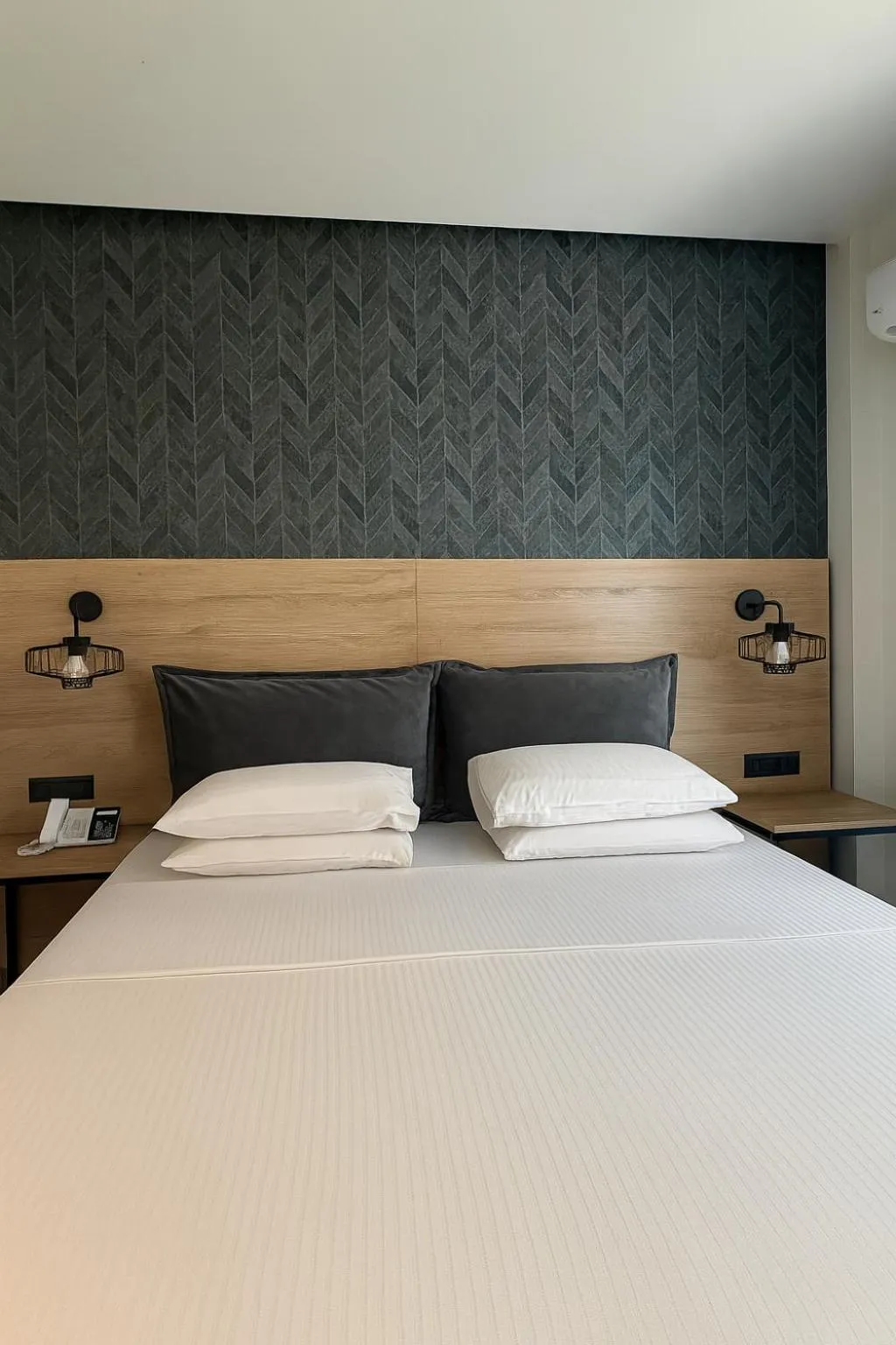 Bed in Athens coast hotel