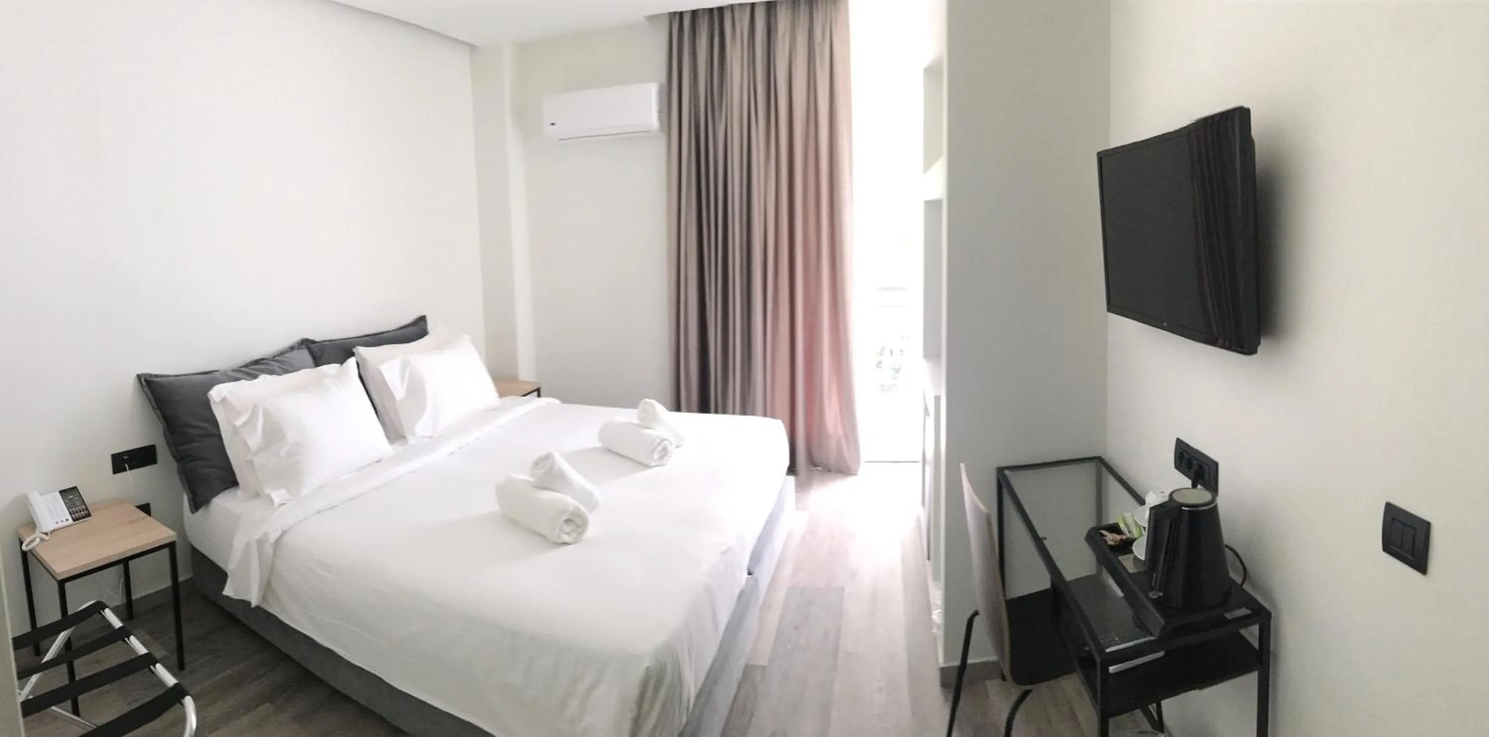 Bed in Athens coast hotel