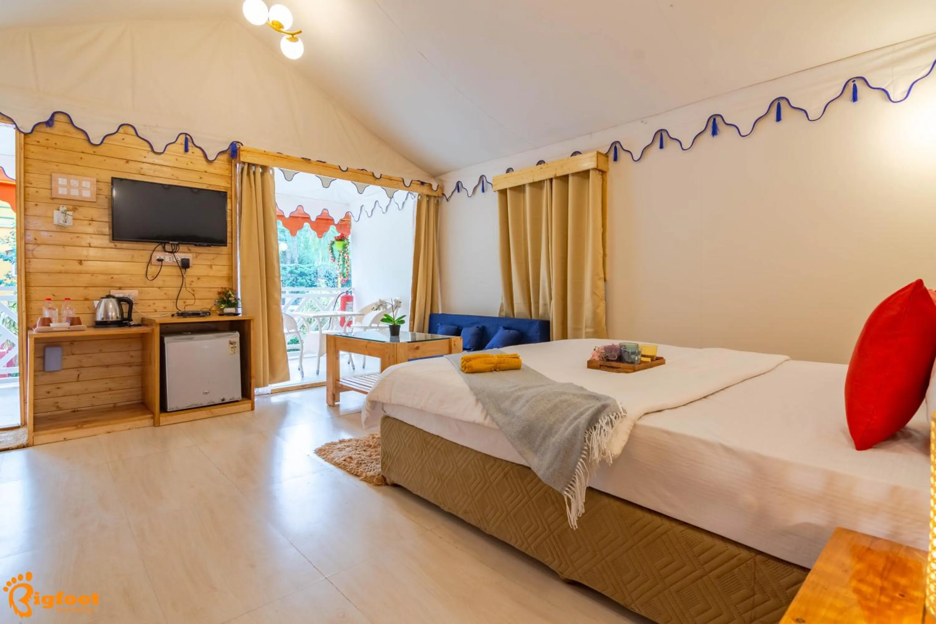 Bed in Natures Dreamland Holiday Homes, Igatpuri