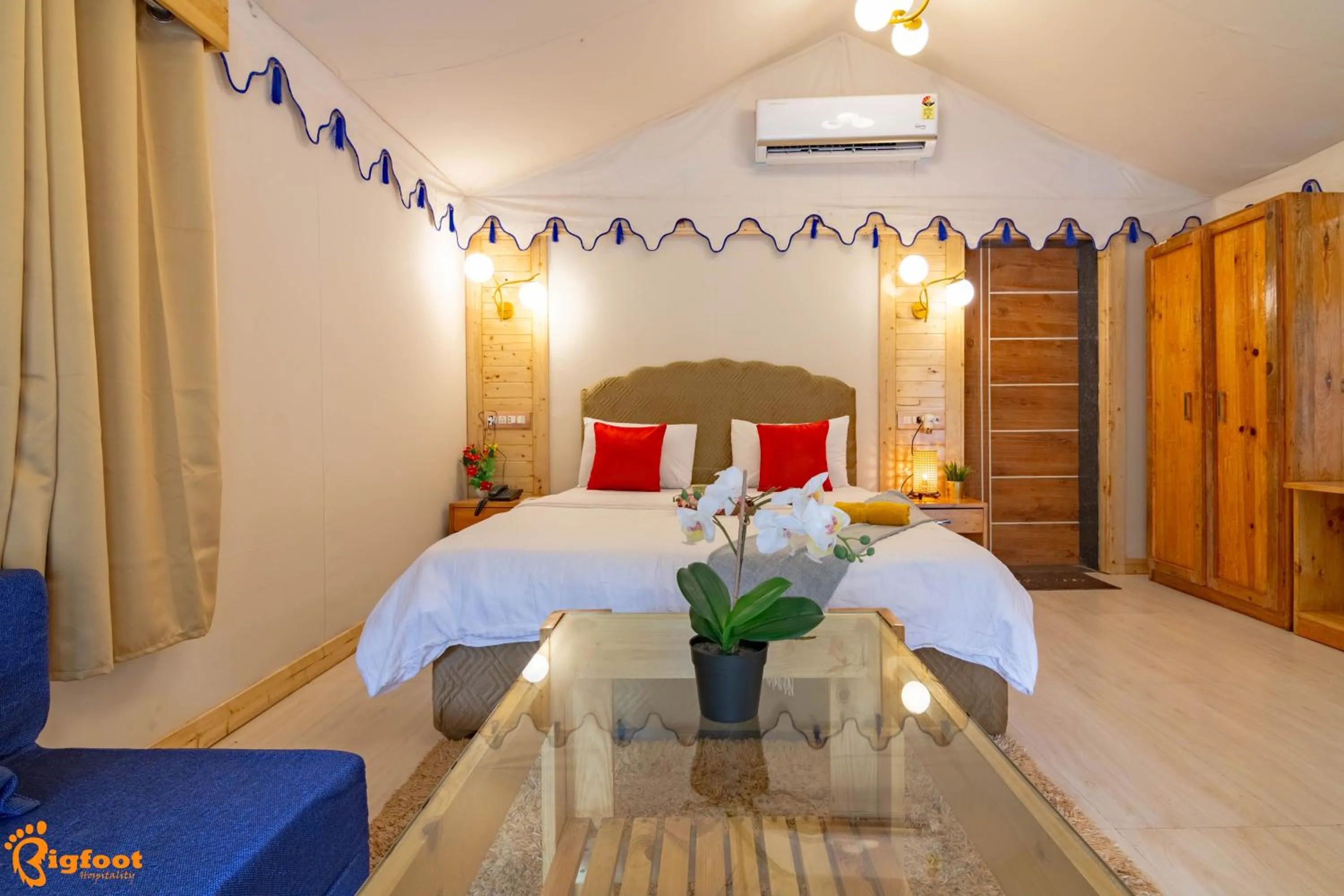 Bed in Natures Dreamland Holiday Homes, Igatpuri