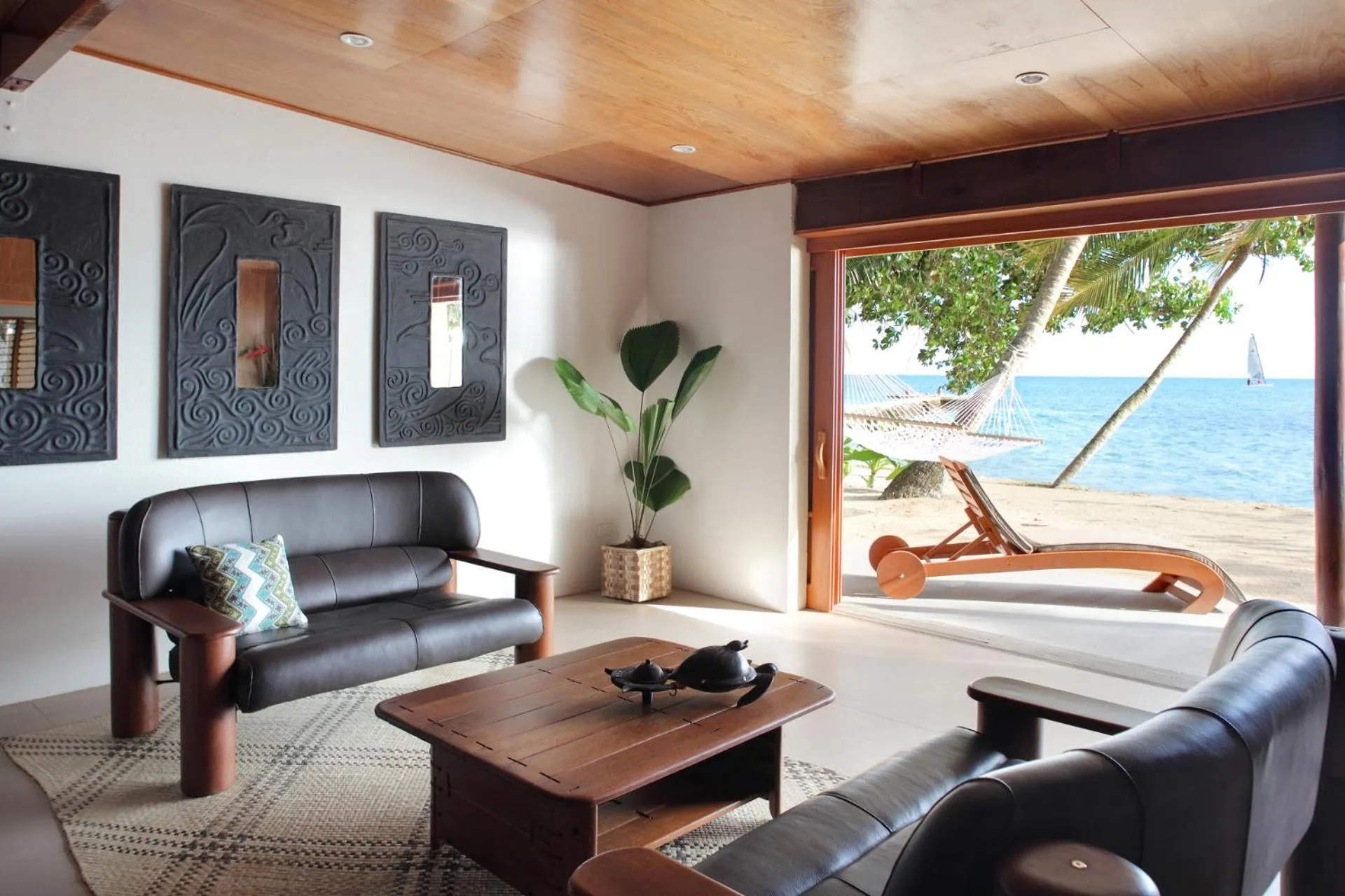 Seating area in Toberua Island Resort