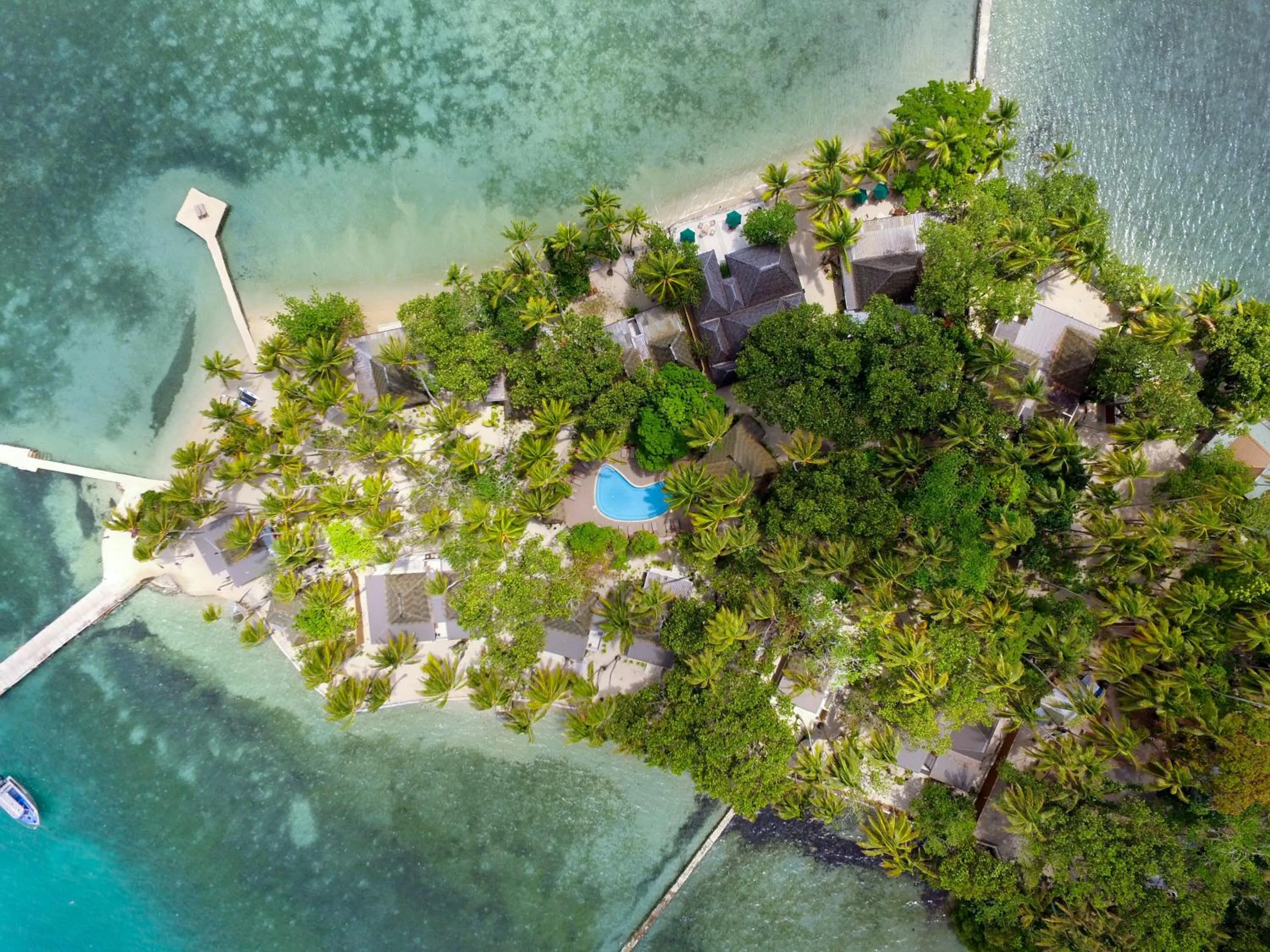 Bird's eye view in Toberua Island Resort